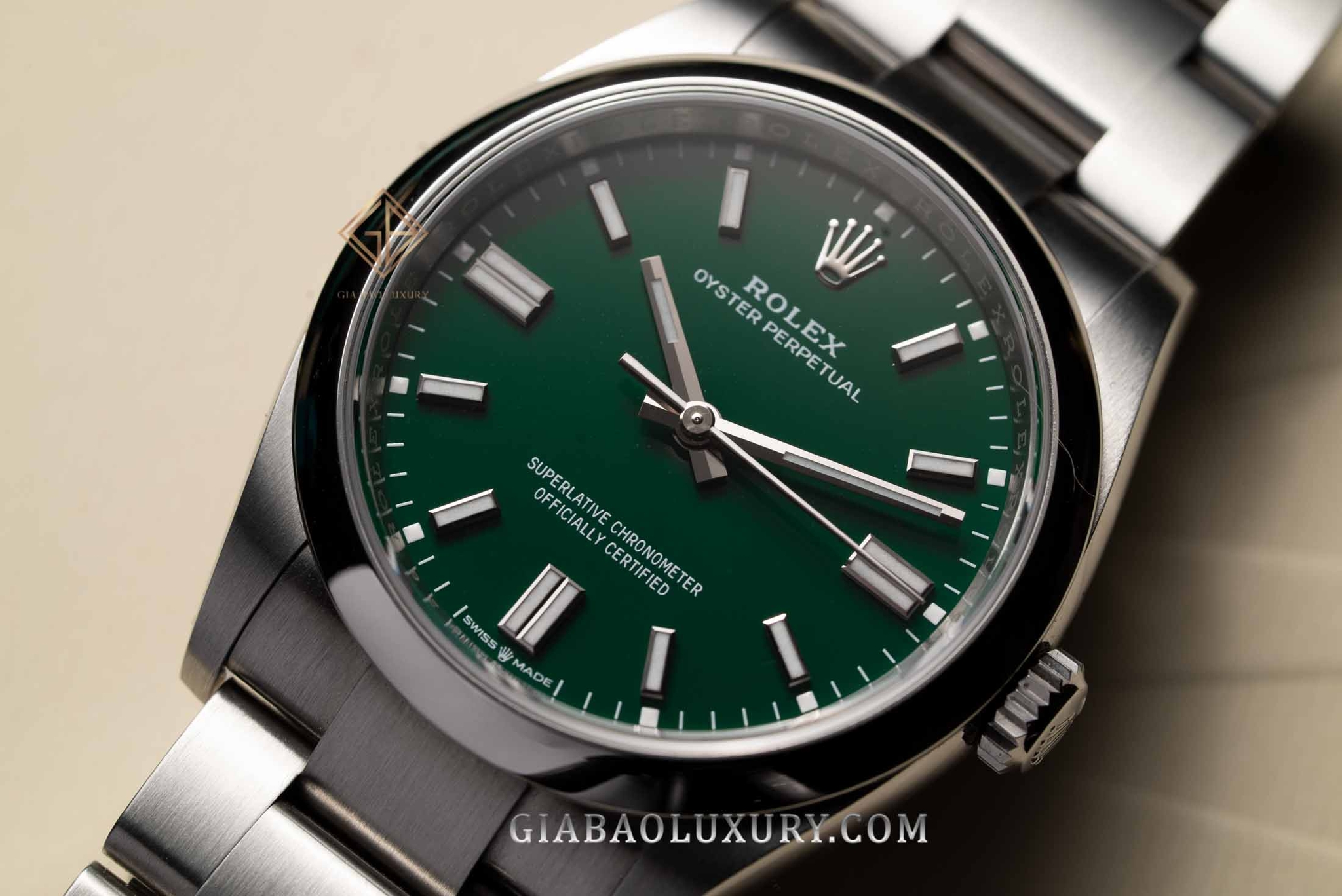 Đồng Hồ Rolex Oyster Perpetual 36 126000 Mặt Số Xanh