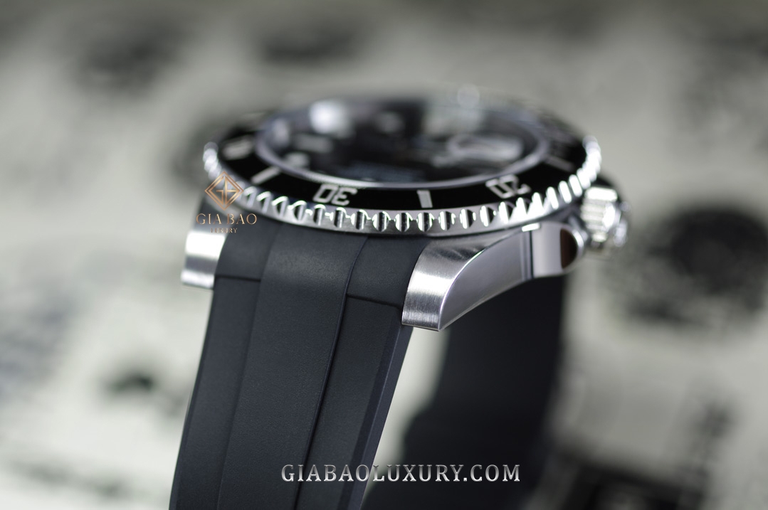 Dây cao su Rubber B dành cho đồng hồ Rolex Sea-Dweller 40mm Ref. 16600 phiên bản vành bezel Non - Ceramic khóa Oyster - Classic Series