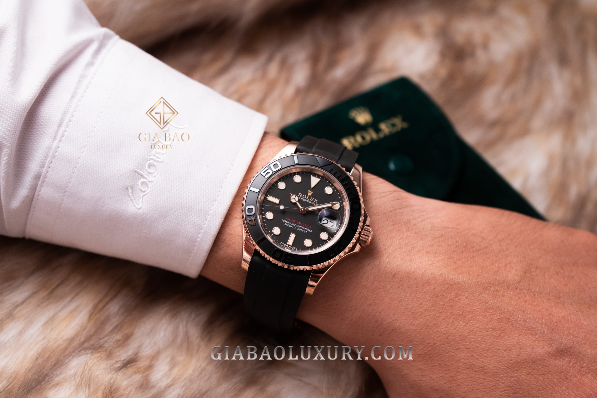 Đồng Hồ Rolex Yacht-Master 116655 Mặt Số Đen