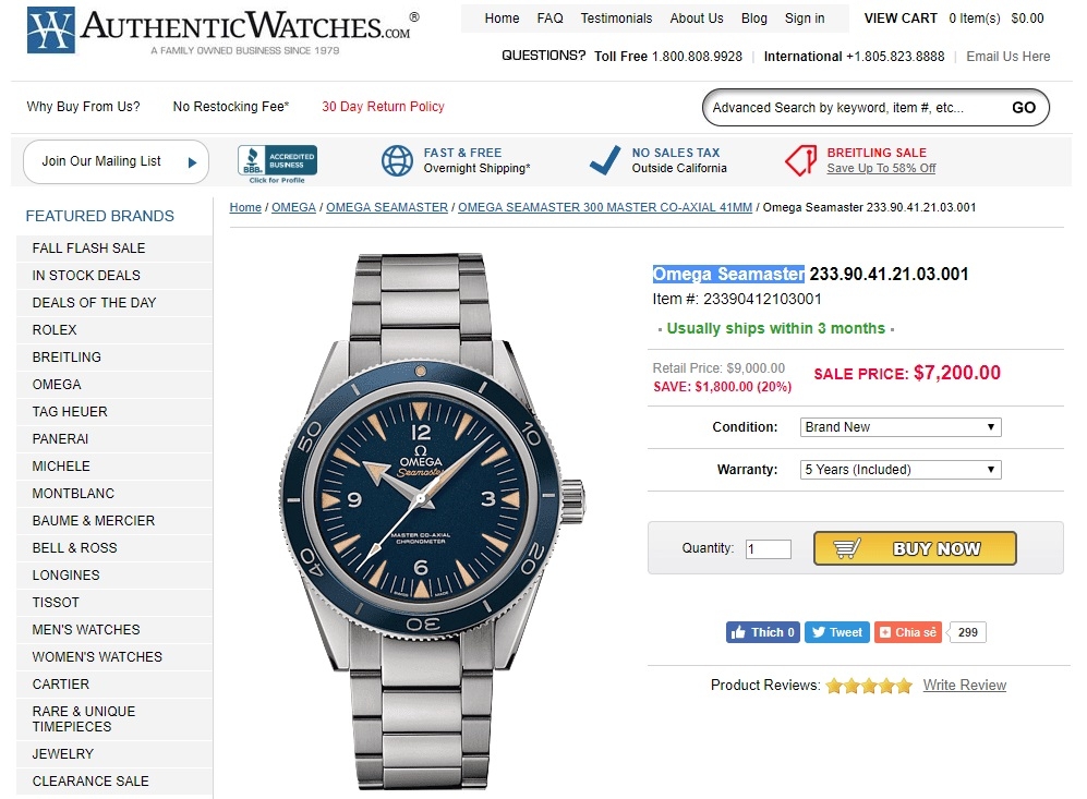 omega seamaster 300 41mm
