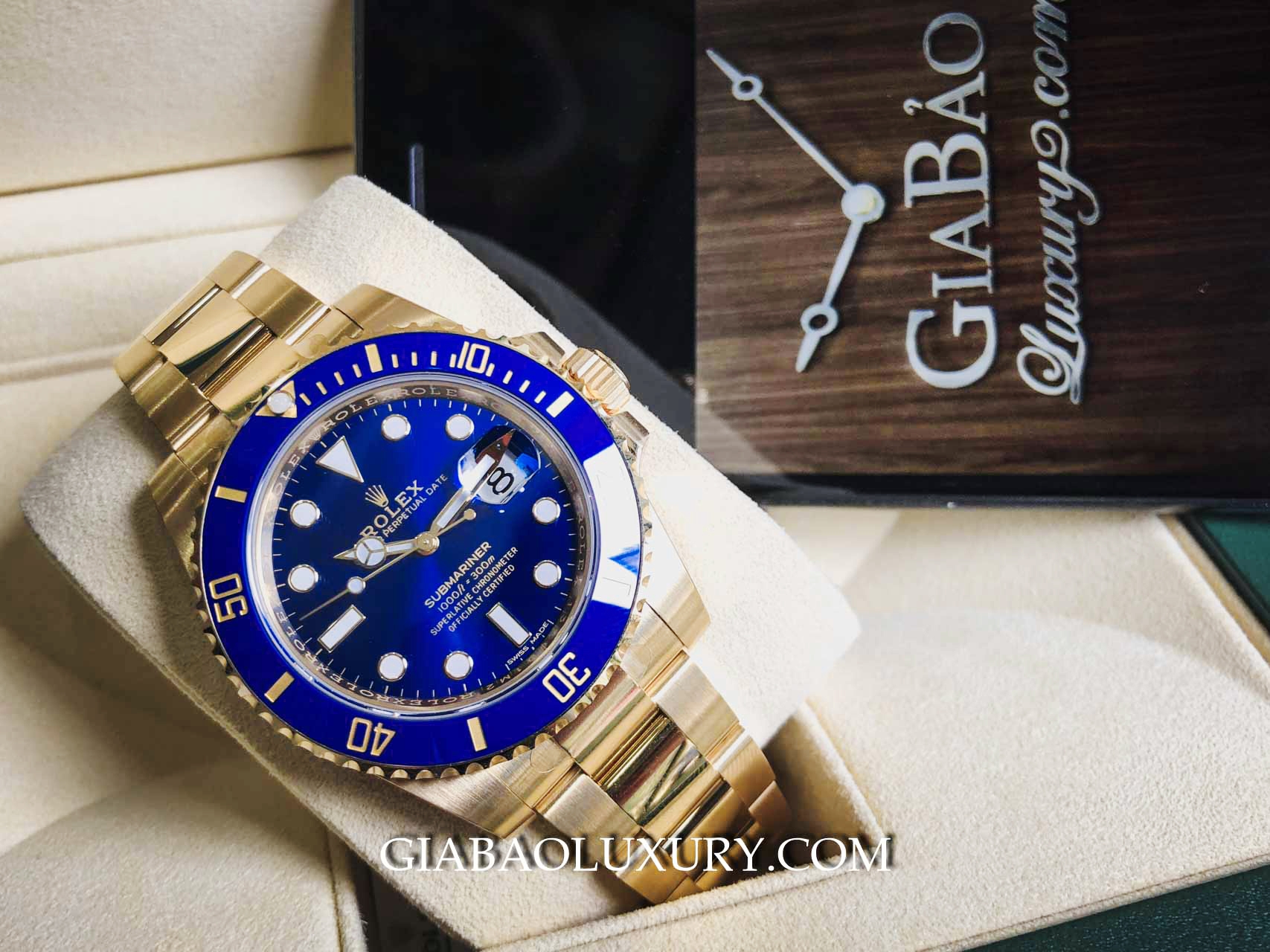 Rolex Submariner Date 116618LB Mặt xanh navy