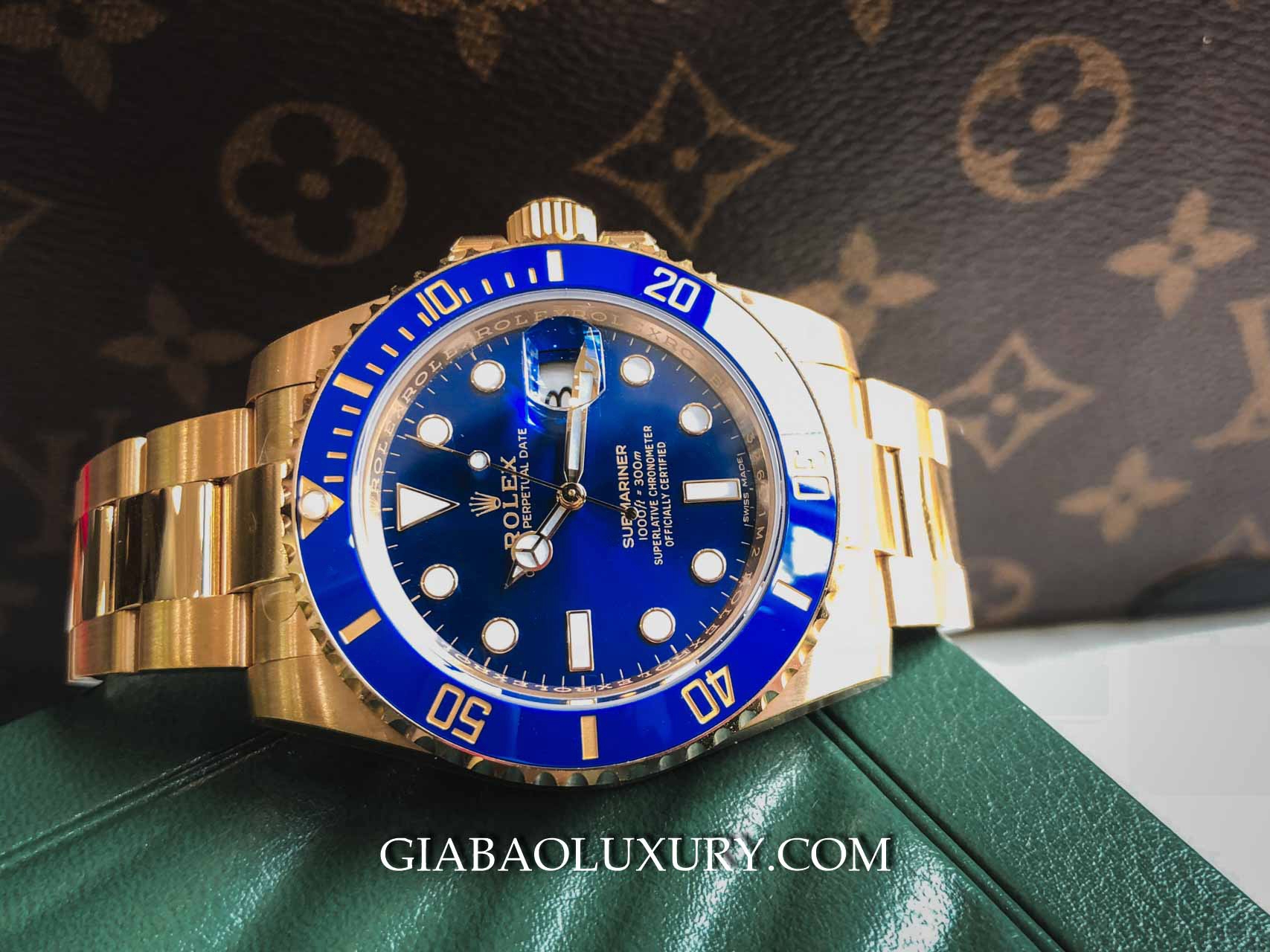 Rolex Submariner Date 116618LB Mặt xanh navy