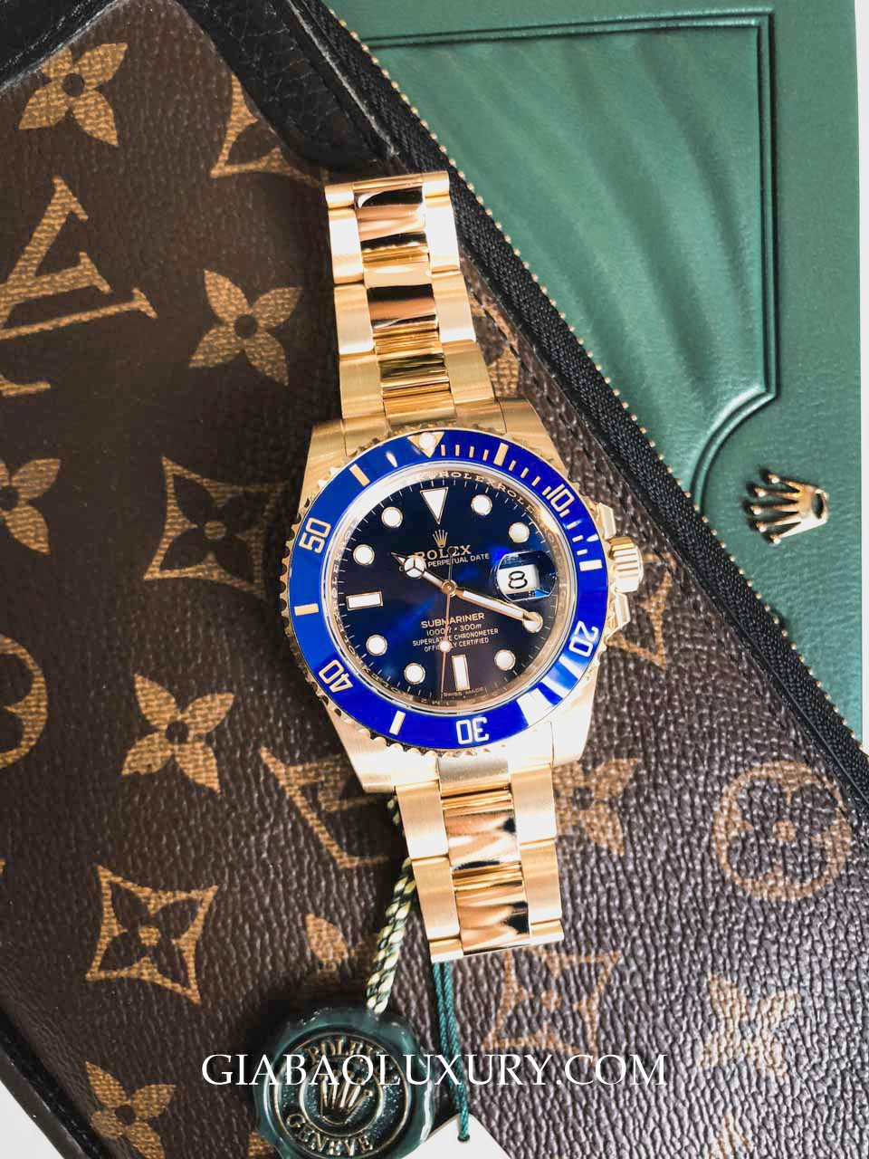 Rolex Submariner Date 116618LB Mặt xanh navy