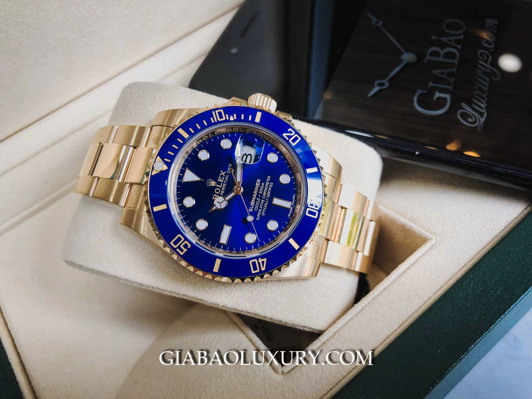 Rolex Submariner Date 116618LB Mặt xanh navy