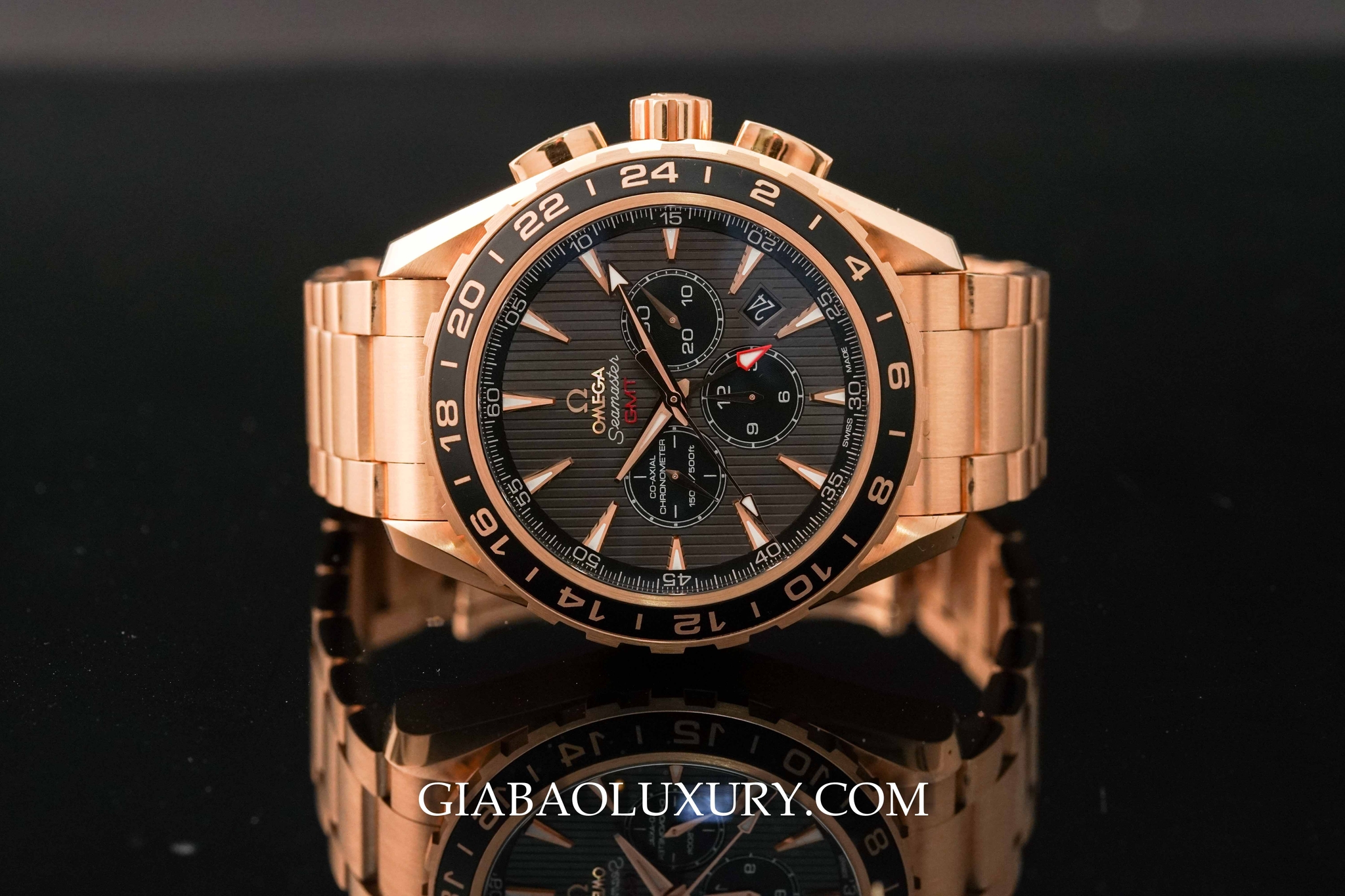 Đồng Hồ Omega Aqua Terra 150m Co-Axial GMT Chronograph