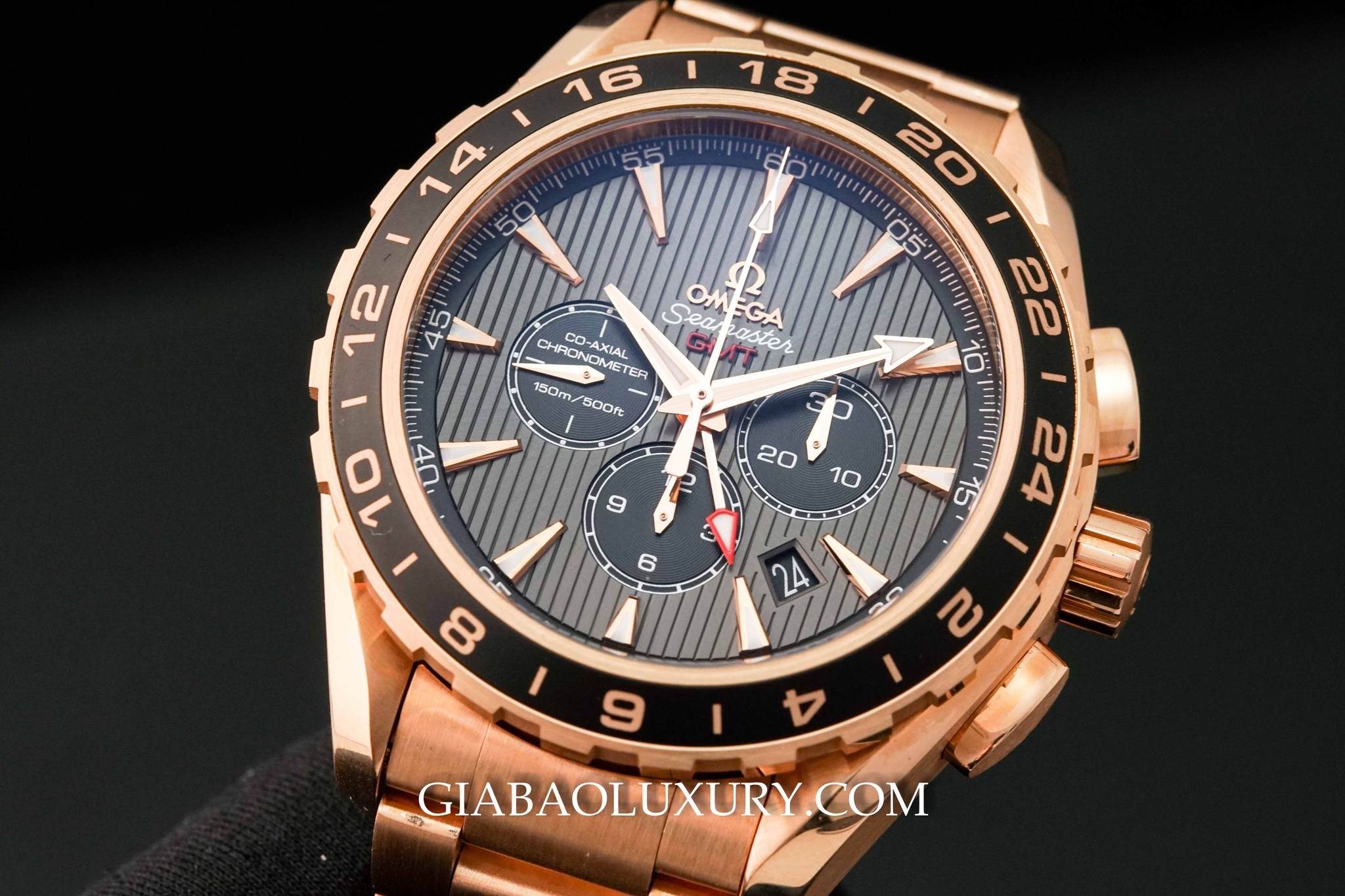 Đồng Hồ Omega Aqua Terra 150m Co-Axial GMT Chronograph