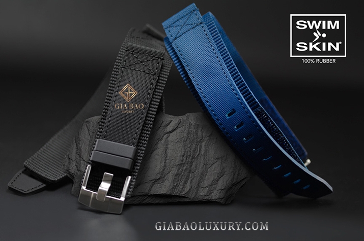 Dây cao su Rubber B dành cho đồng hồ Rolex Yachtmaster II 44mm dây Oysterflex - Rubber CUFF Series