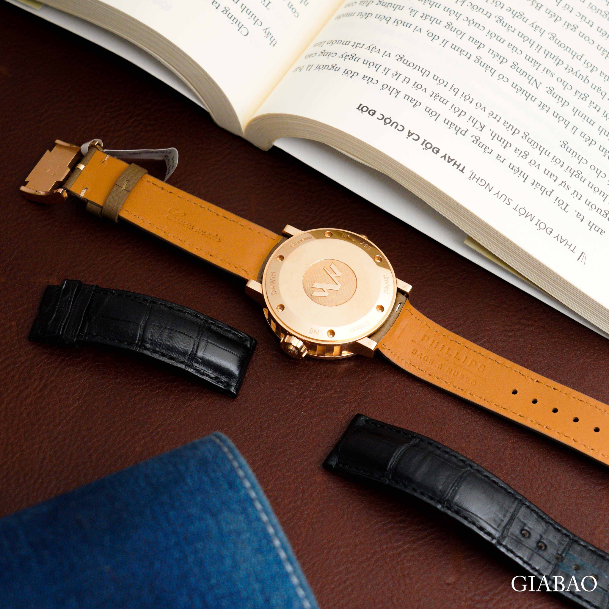 Đồng Hồ DeWitt Academia Double Fuseau Dual Time AC.2001.53.M650