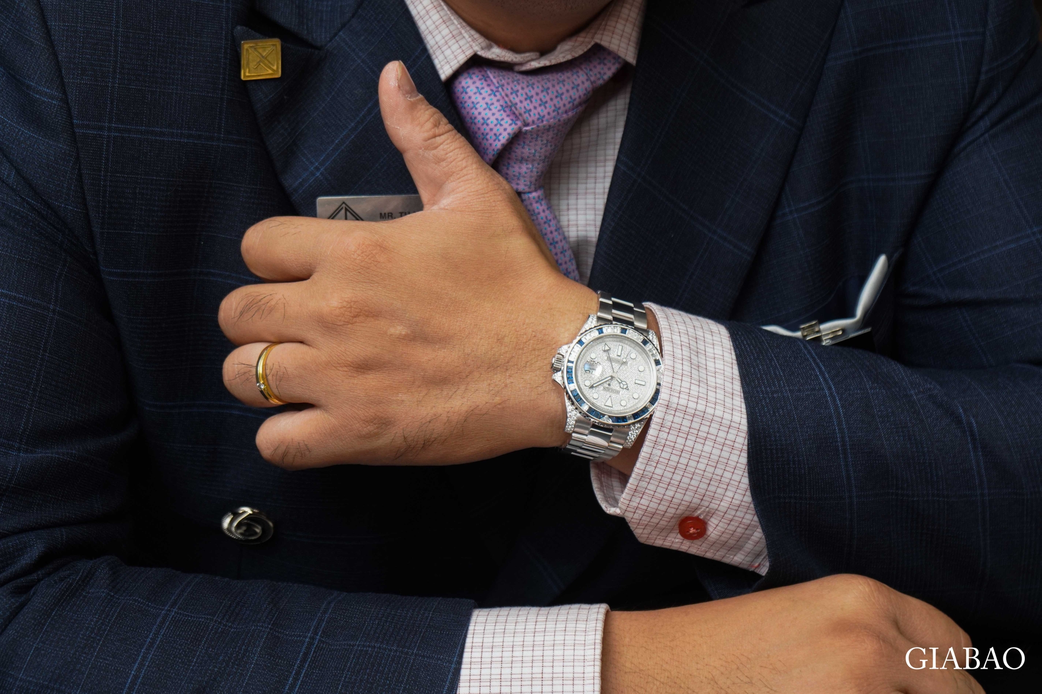 Đồng Hồ Rolex GMT-Master II 116759SA Nạm Kim Cương
