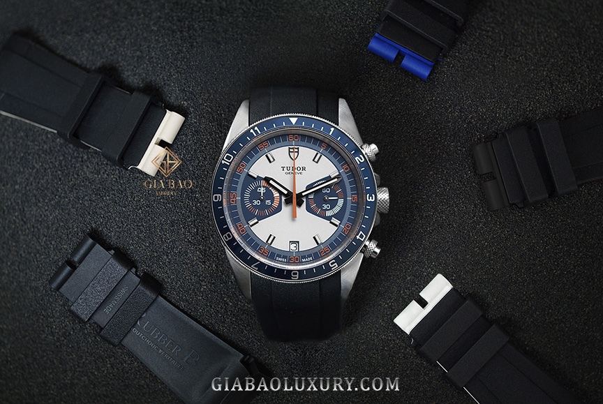 Dây cao su Rubber B dành cho đồng hồ Tudor Heritage Chrono 42mm - VulChromatic® Dual-Color