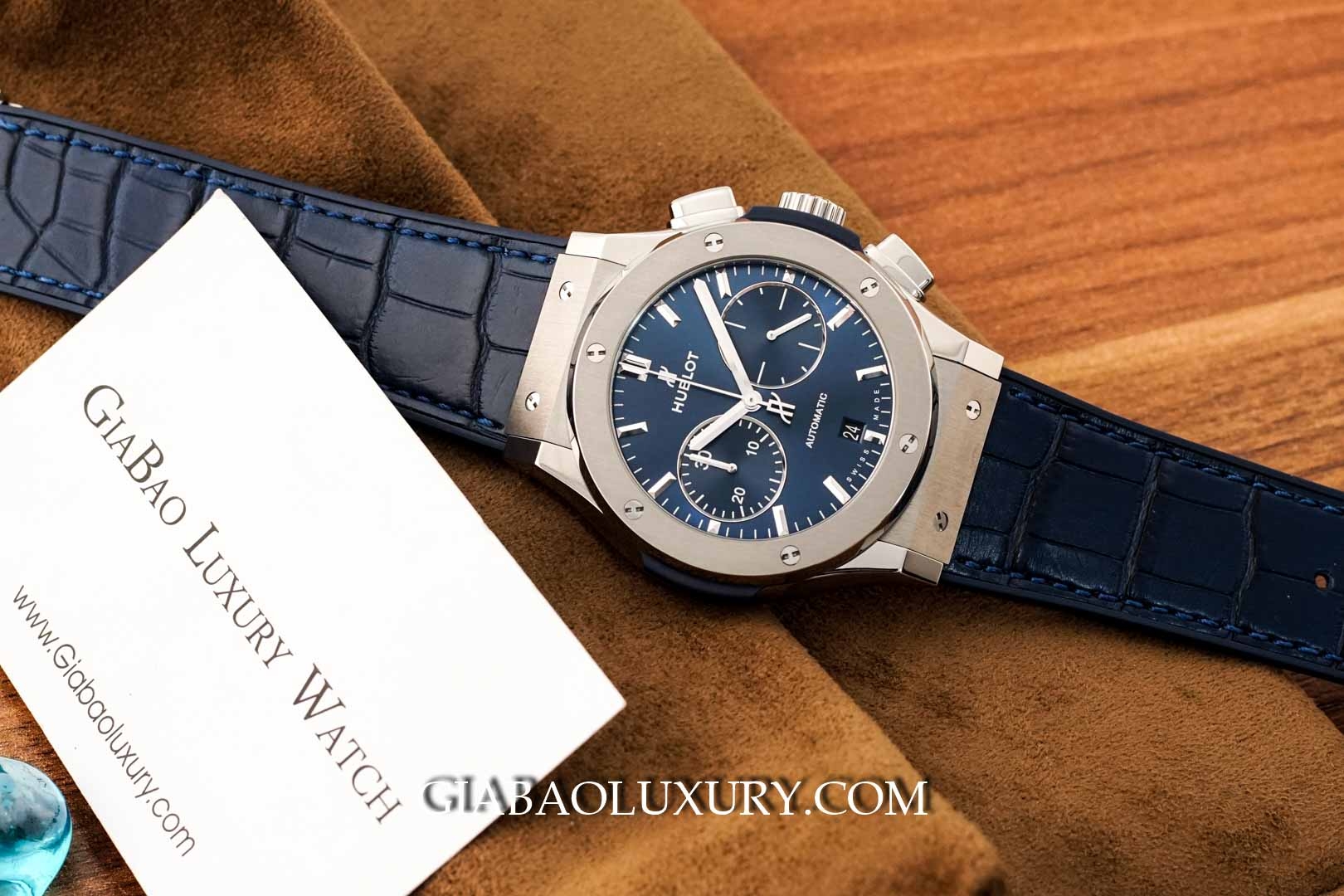 Đồng Hồ Hublot Classic Fusion Blue Chronograph Titanium 521.NX.7170.LR