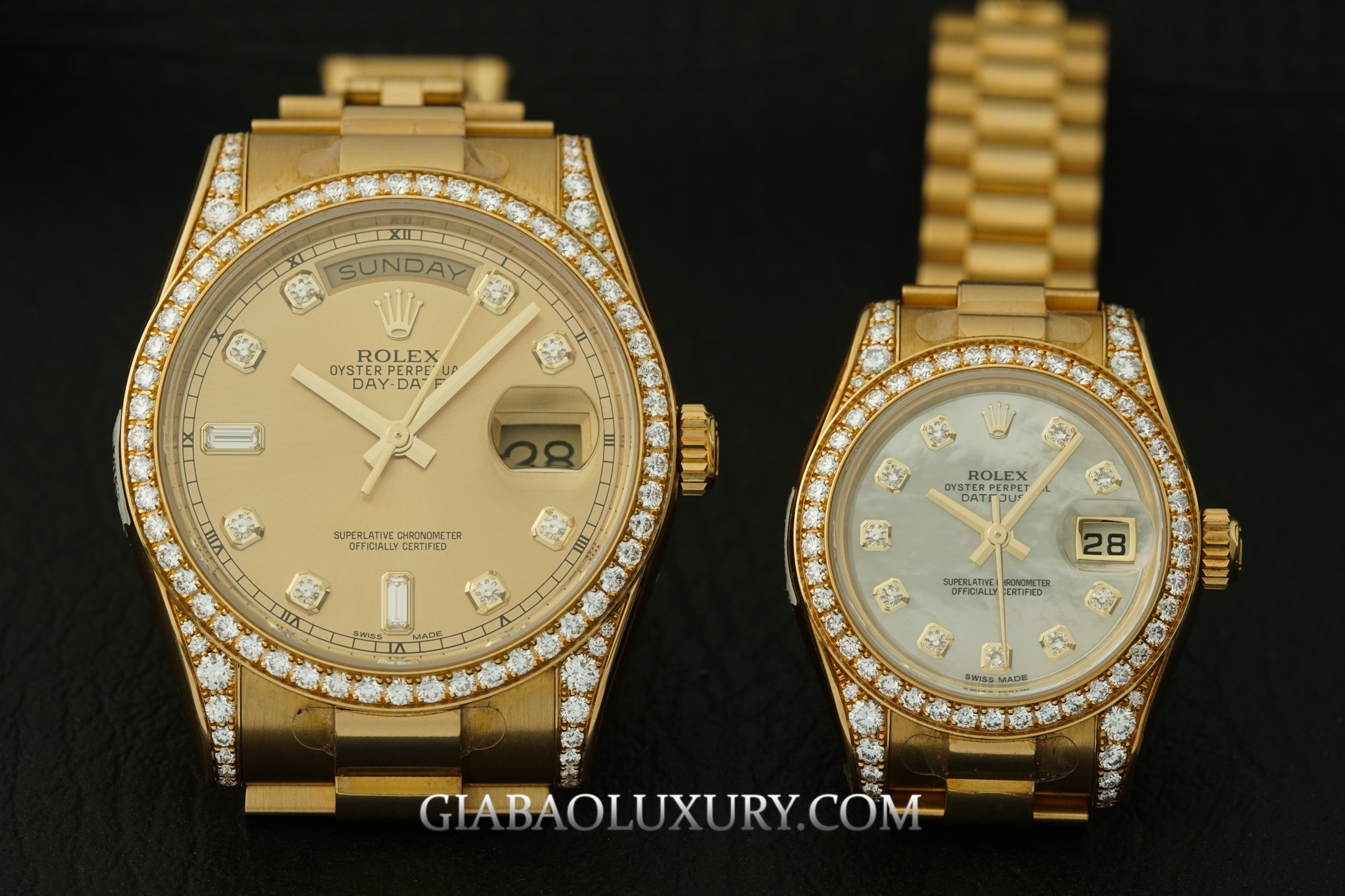 Review đồng hồ Rolex Day-Date 36mm 118388 và Rolex Lady Datejust 26mm 179158