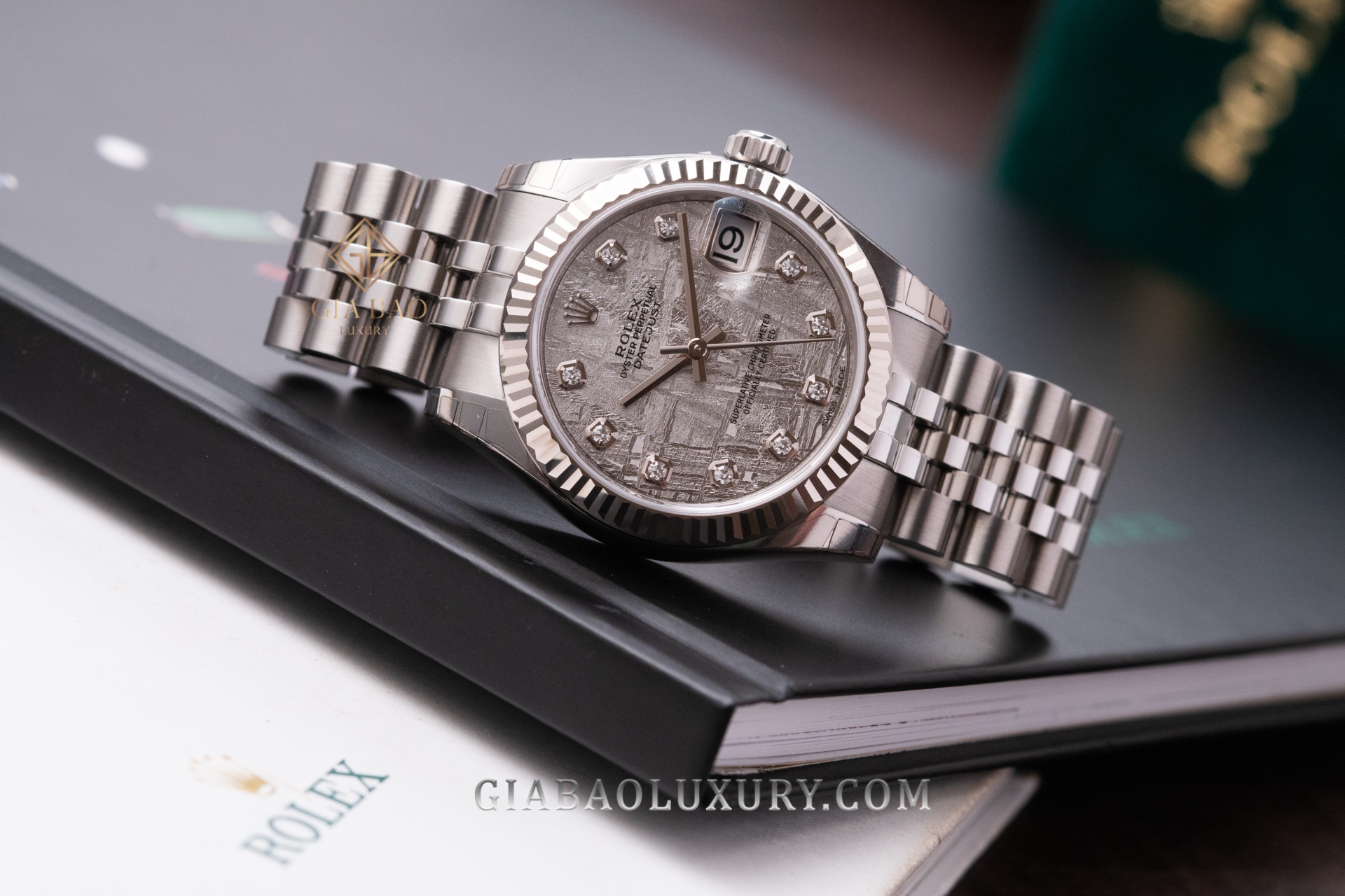 Đồng Hồ Rolex Lady Datejust 31 178274 Mặt Số Thiên Thạch