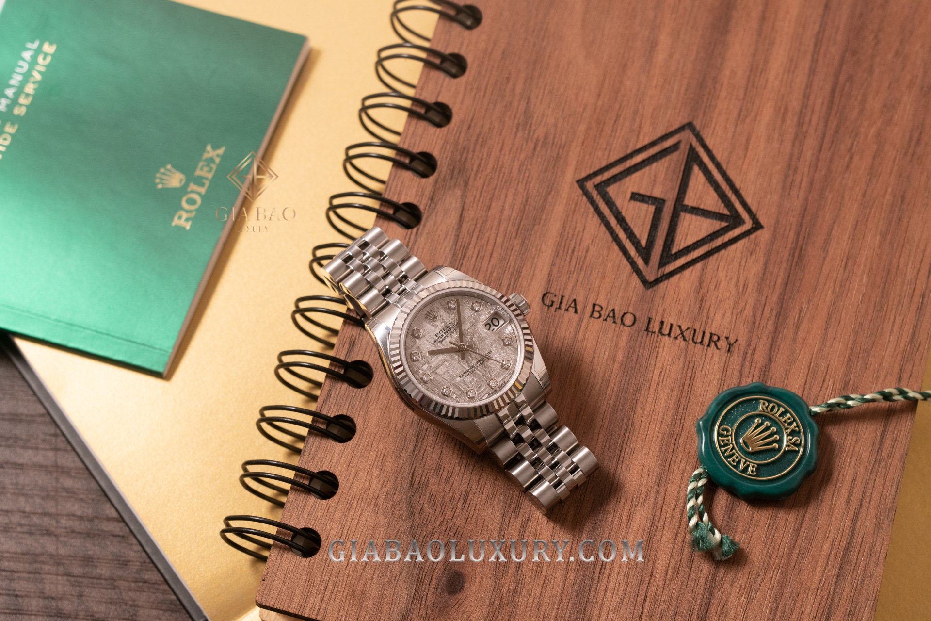 Đồng Hồ Rolex Lady Datejust 31 178274 Mặt Số Thiên Thạch