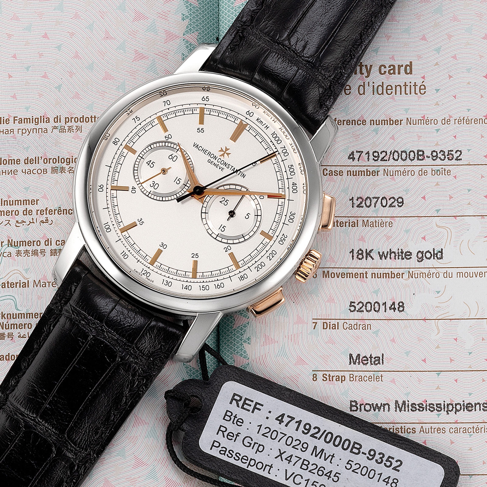 Lot 887 – Vacheron Constantin Patrimony Traditionelle Chronograph 