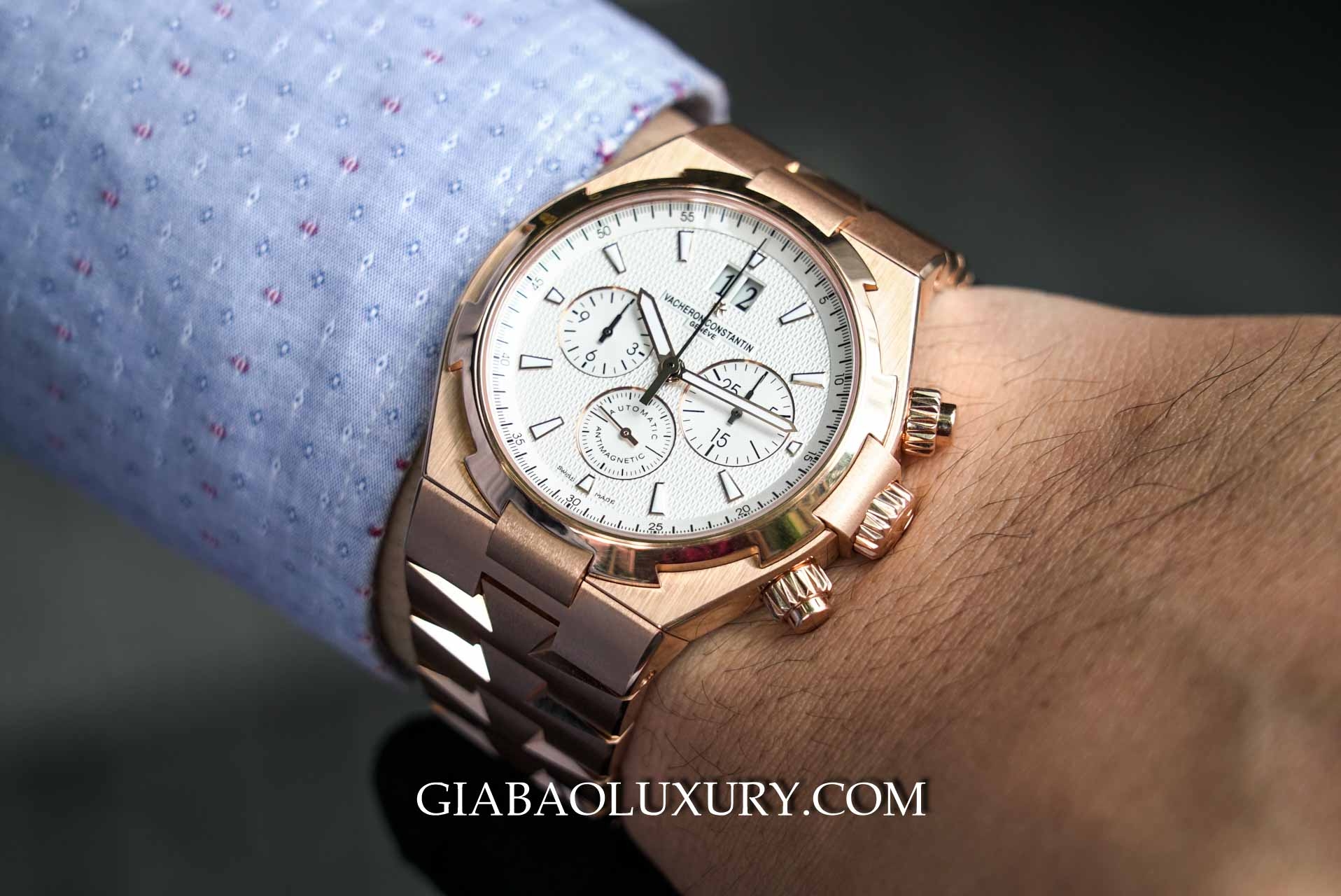 Đồng Hồ Vacheron Constantin Overseas Chronograph Rose Gold