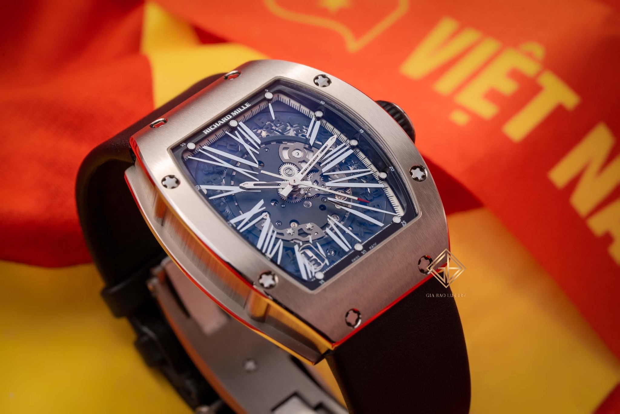 Đồng Hồ Richard Mille RM 023 Automatic Winding Vàng trắng