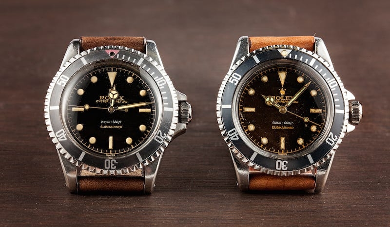 Những loại vành bezel trên đồng hồ Rolex Submariner