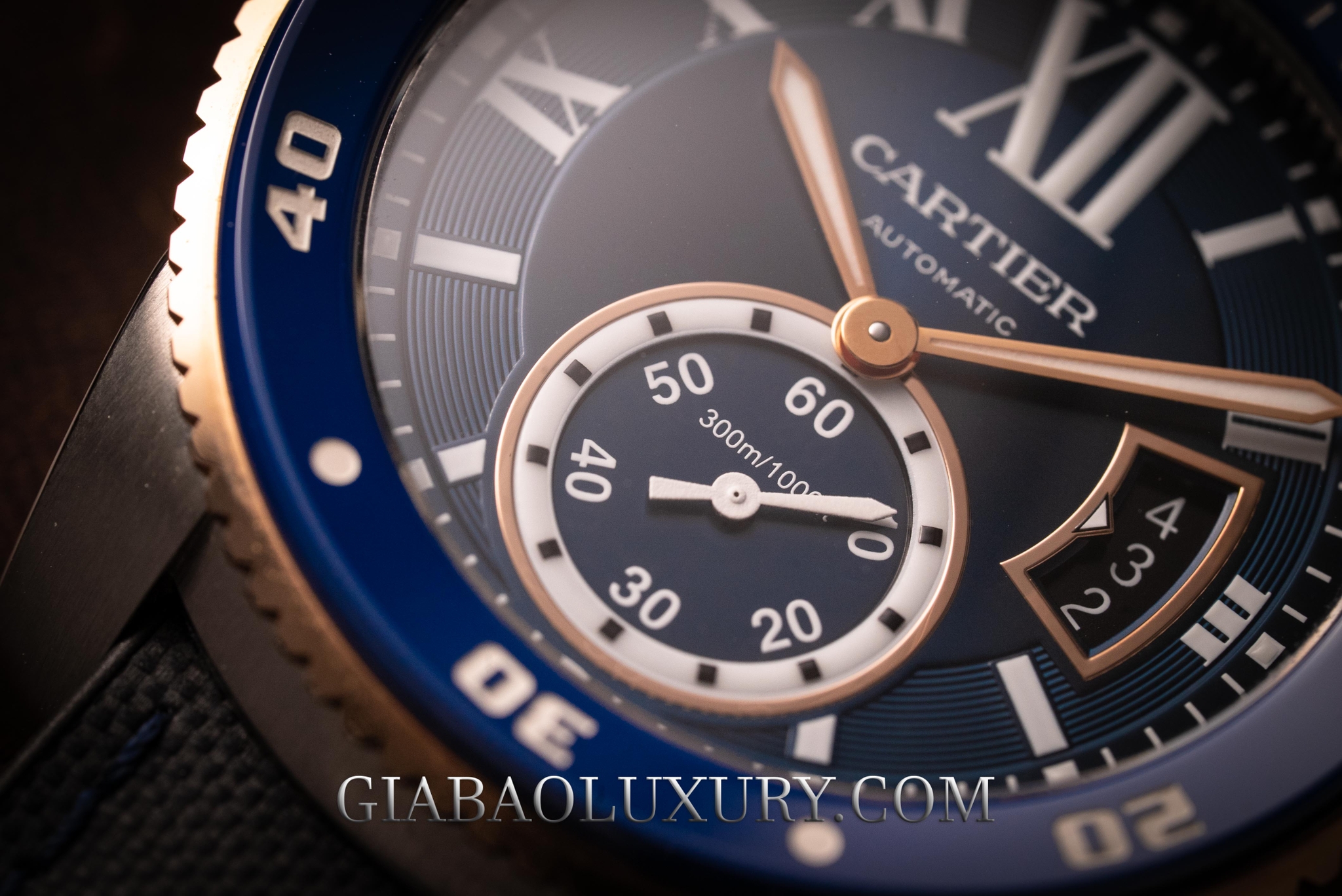 cartier diver blue