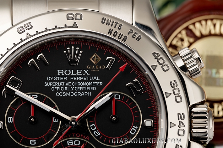 Đồng Hồ Rolex Cosmograph Daytona 116509 Mặt Số Đen Cọc Số Arabic