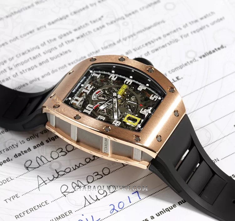 Đồng Hồ Richard Mille RM30 Vàng Hồng Và Titanium