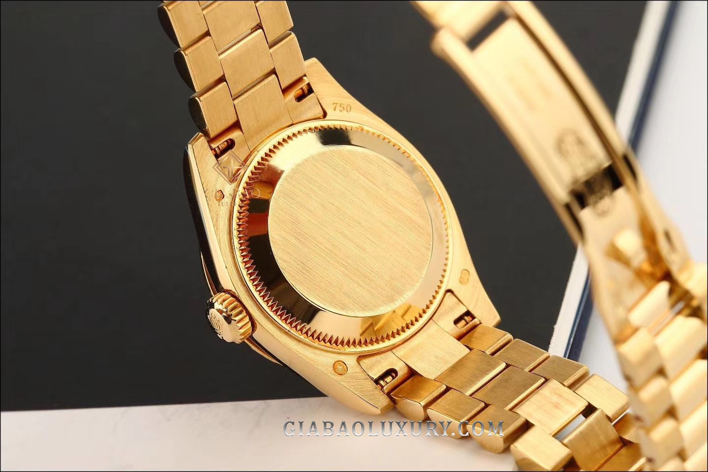 Đồng Hồ Rolex Lady-Datejust 26 179138 Mặt Số Vàng Champagne Cọc Kim Cương