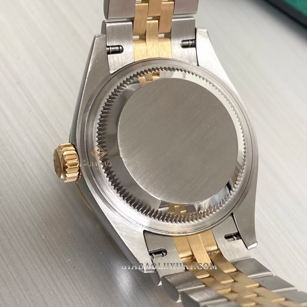 Đồng Hồ Rolex Lady Datejust 279383RBR Mặt Số Vàng Champagne Cọc Số Sao Dây Đeo Jubilee