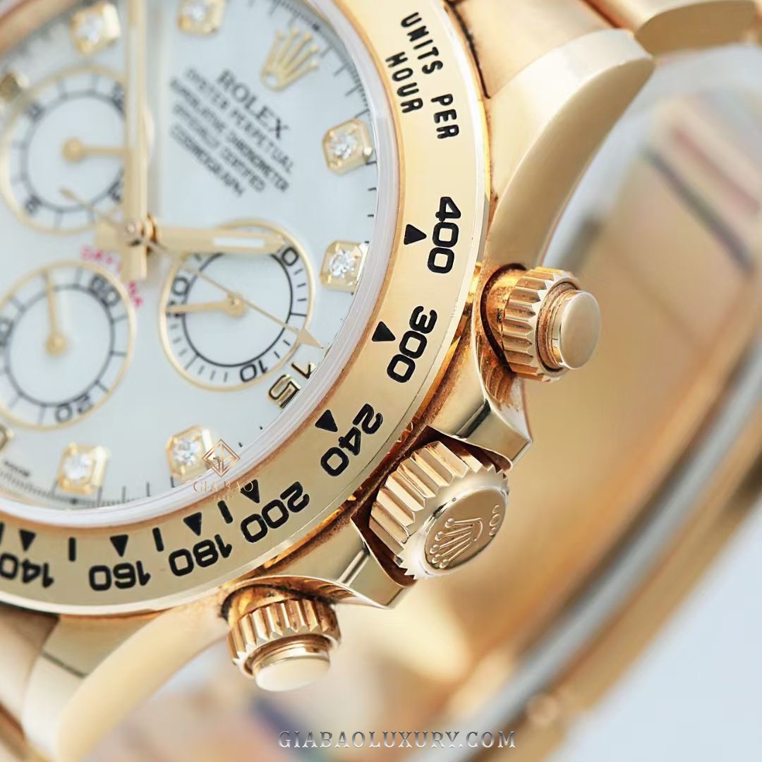 Đồng Hồ Rolex Cosmograph Daytona 116508 Mặt Số Vỏ Trai Trắng