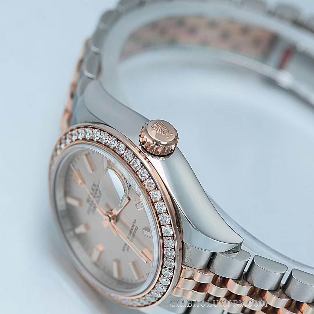 Đồng hồ Rolex Lady-Datejust 279381RBR Mặt Số Sundust Dây Đeo Jubilee