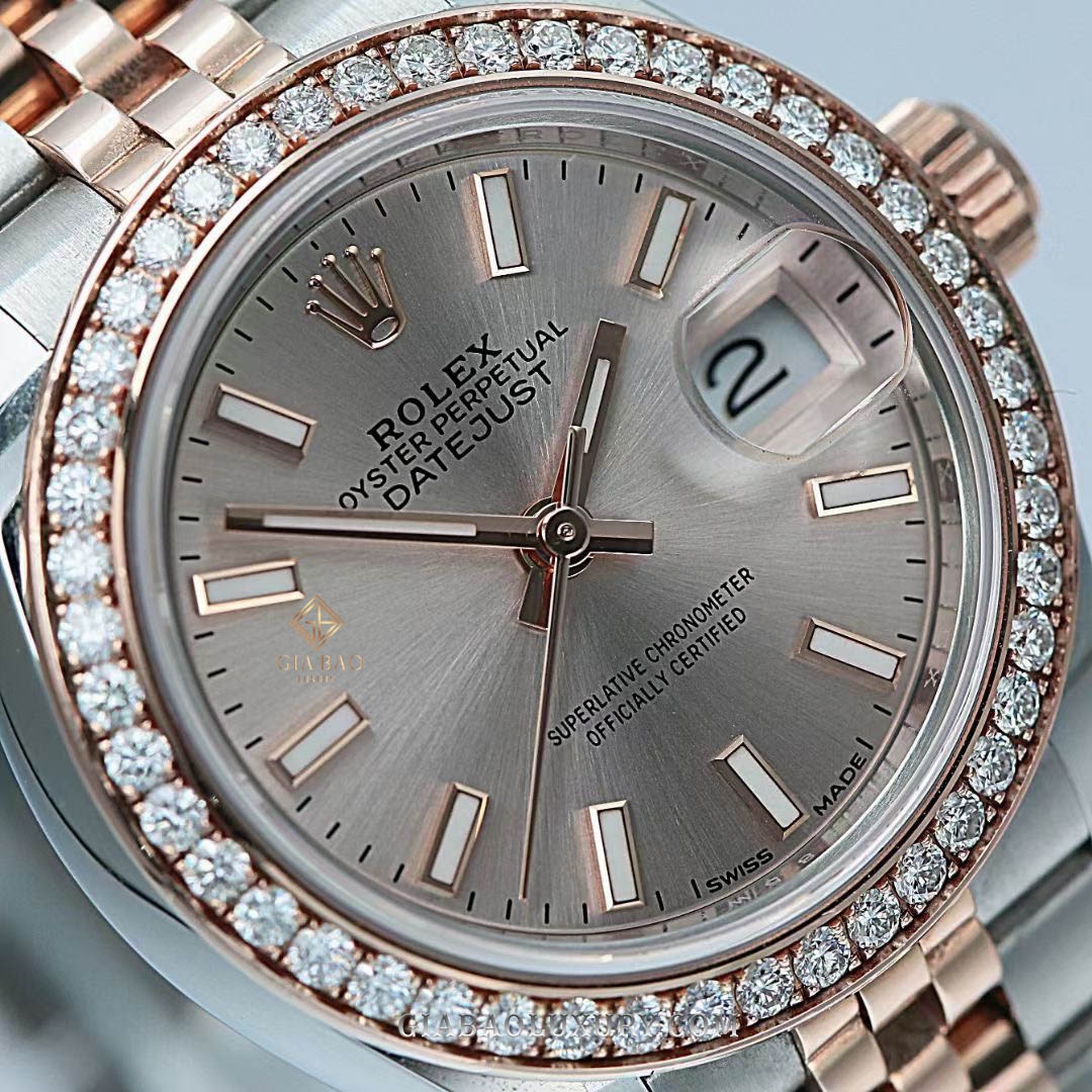 Đồng hồ Rolex Lady-Datejust 279381RBR Mặt Số Sundust Dây Đeo Jubilee