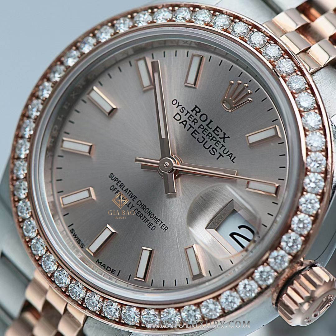 Đồng hồ Rolex Lady-Datejust 279381RBR Mặt Số Sundust Dây Đeo Jubilee