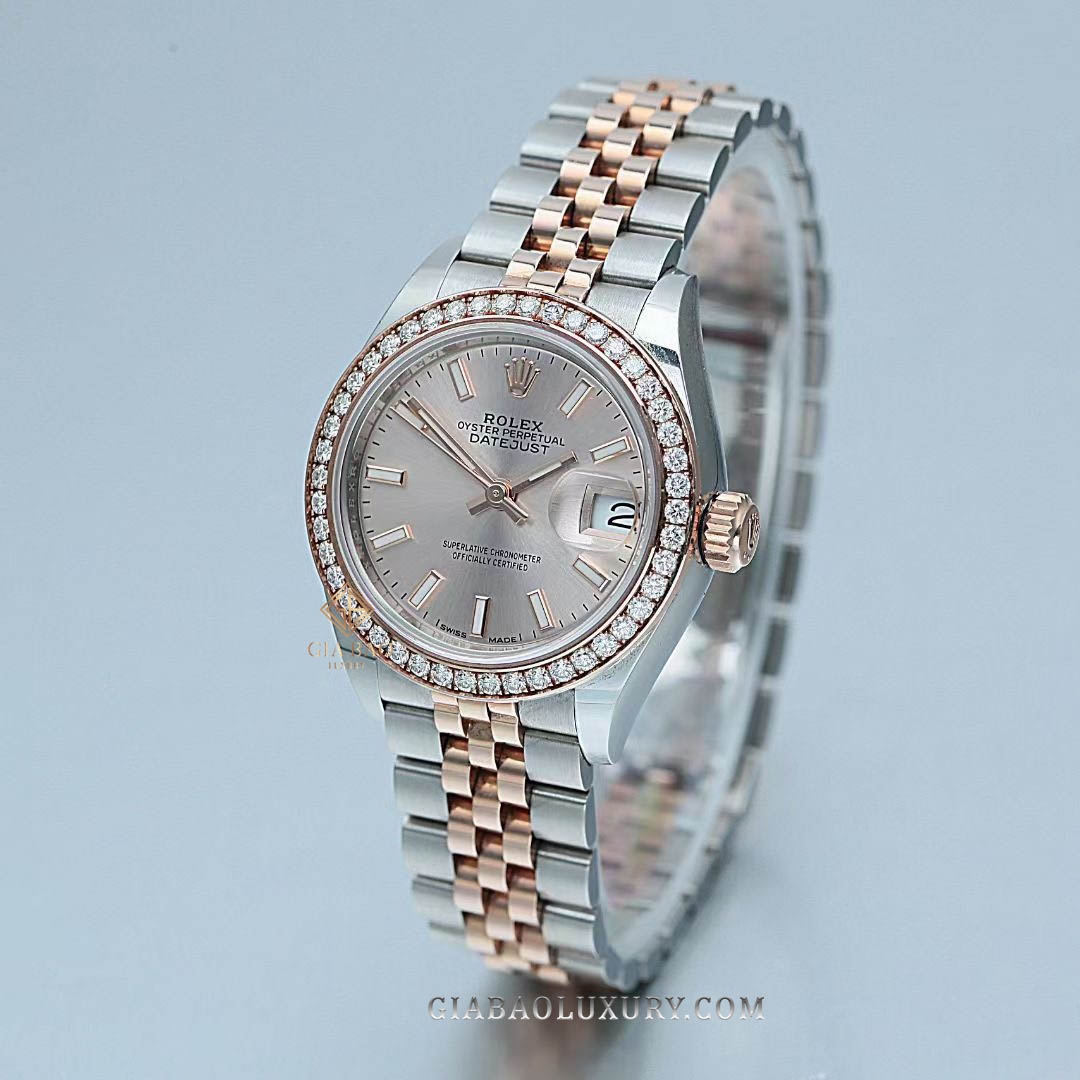 Đồng hồ Rolex Lady-Datejust 279381RBR Mặt Số Sundust Dây Đeo Jubilee