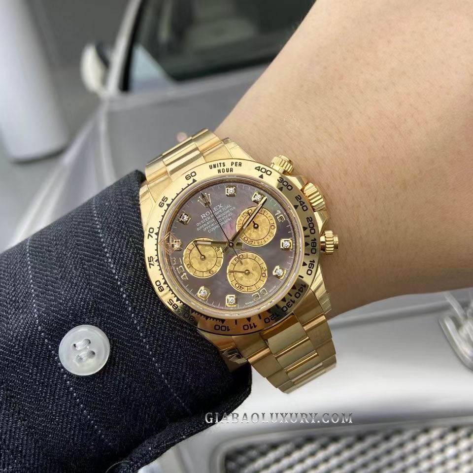 Đồng Hồ Rolex Cosmograph Daytona 116508 Mặt Số Xà Cừ Tím