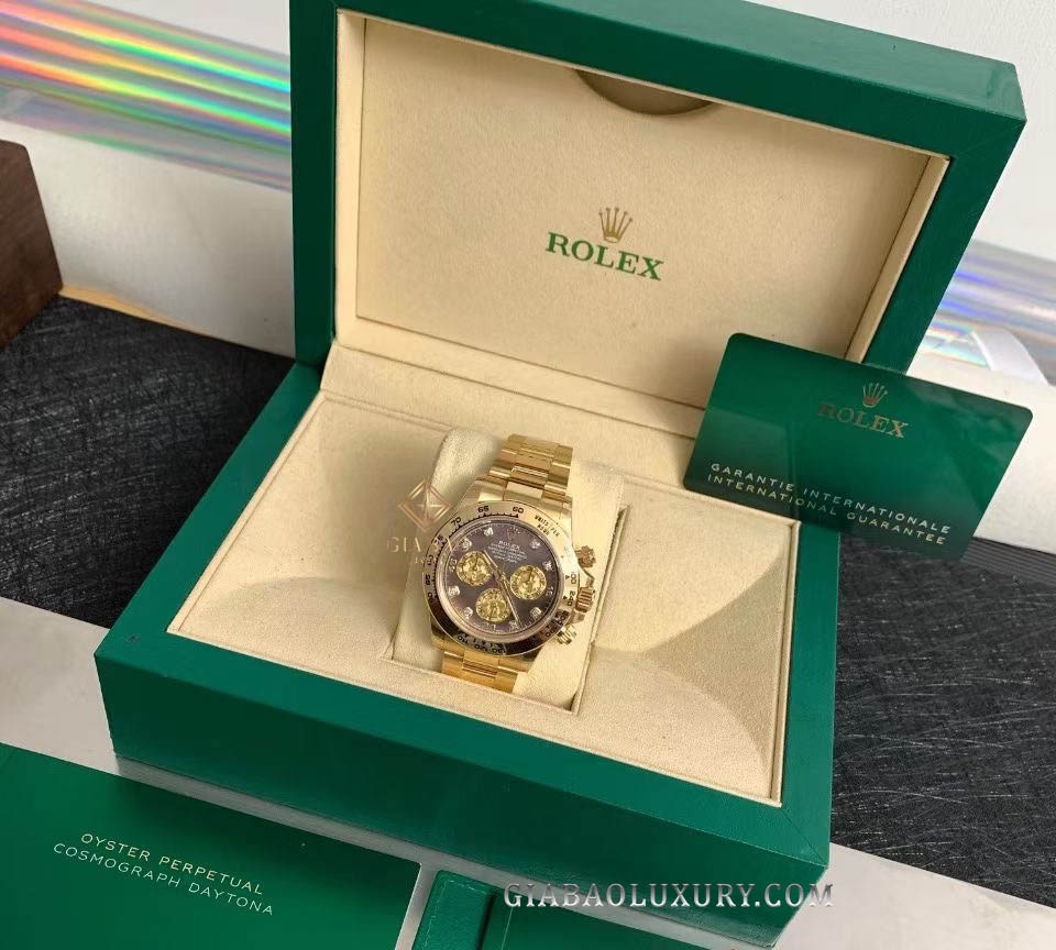 Đồng Hồ Rolex Cosmograph Daytona 116508 Mặt Số Xà Cừ Tím