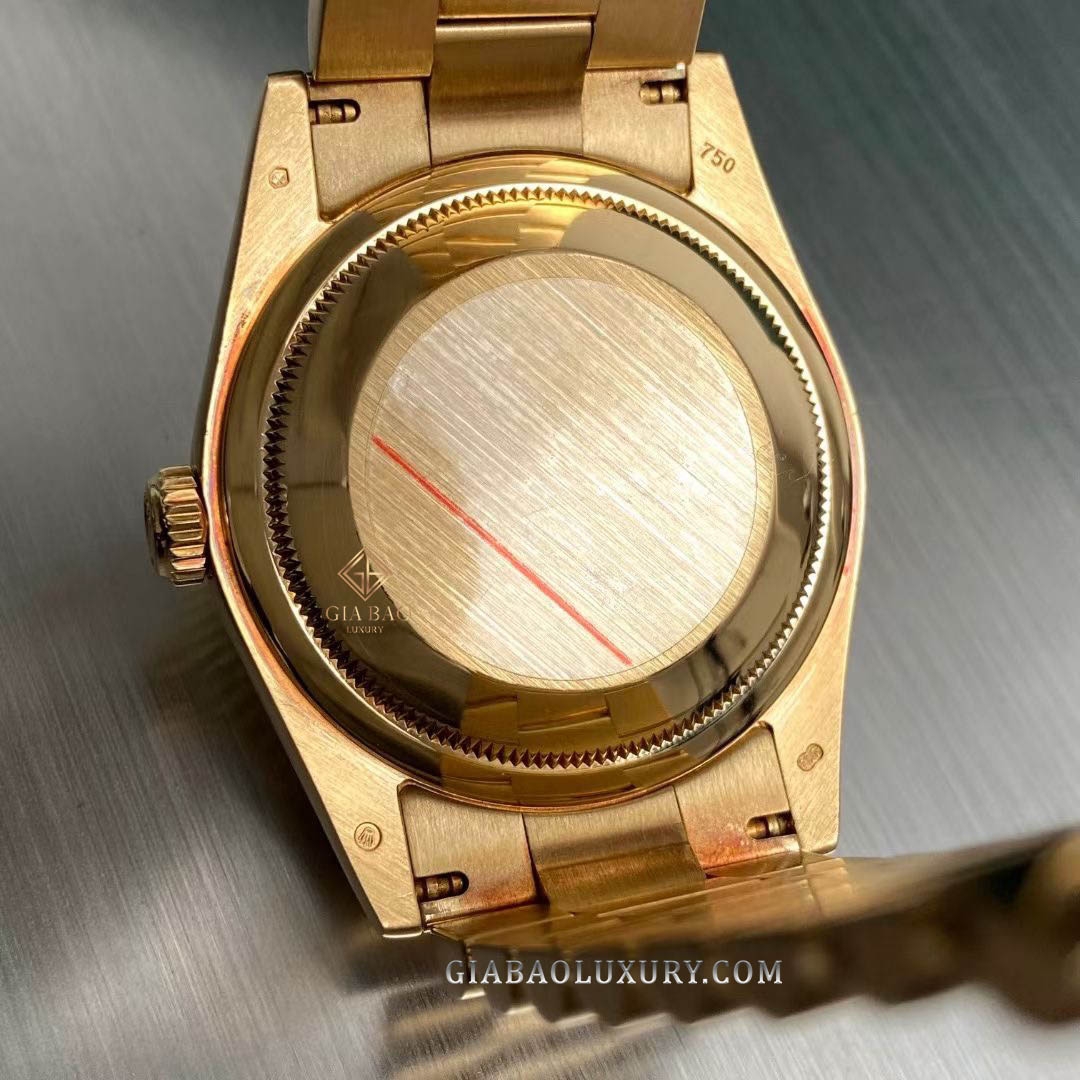 Đồng Hồ Rolex Day Date 36 118238 Mặt Số Đen Nạm Kim Cương