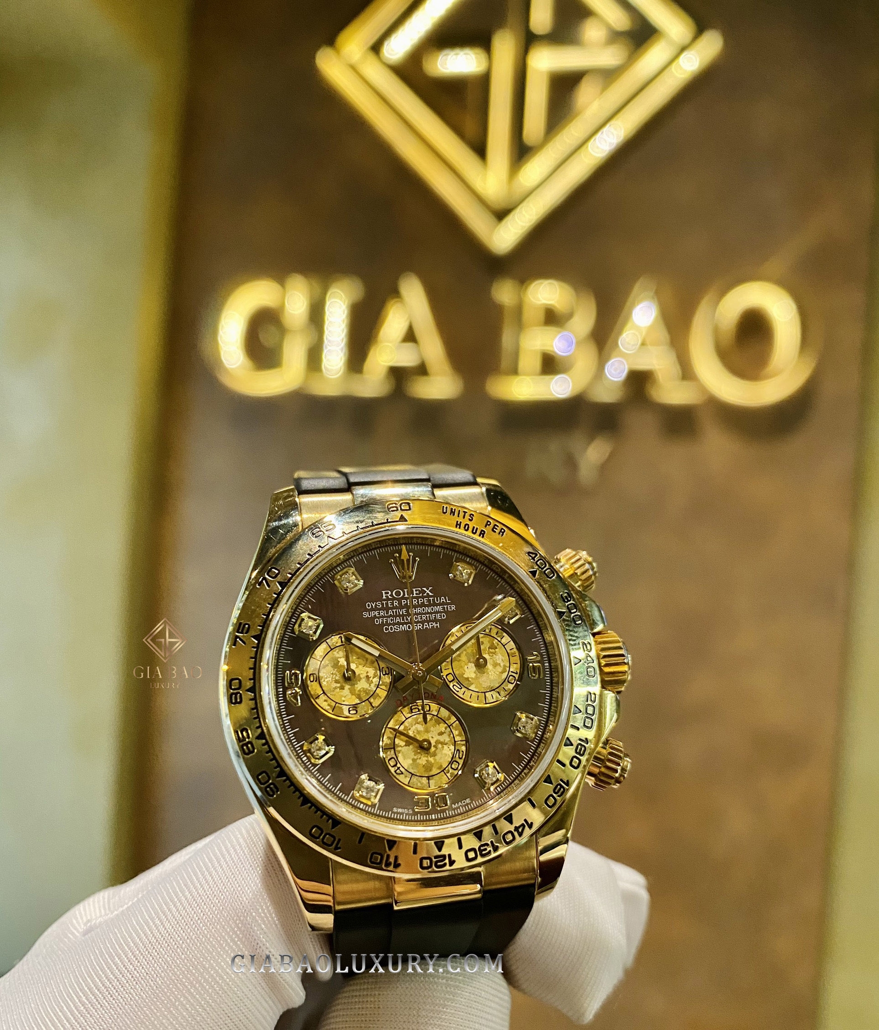 Đồng Hồ Rolex Cosmograph Daytona 116518 Mặt Số Xà Cừ