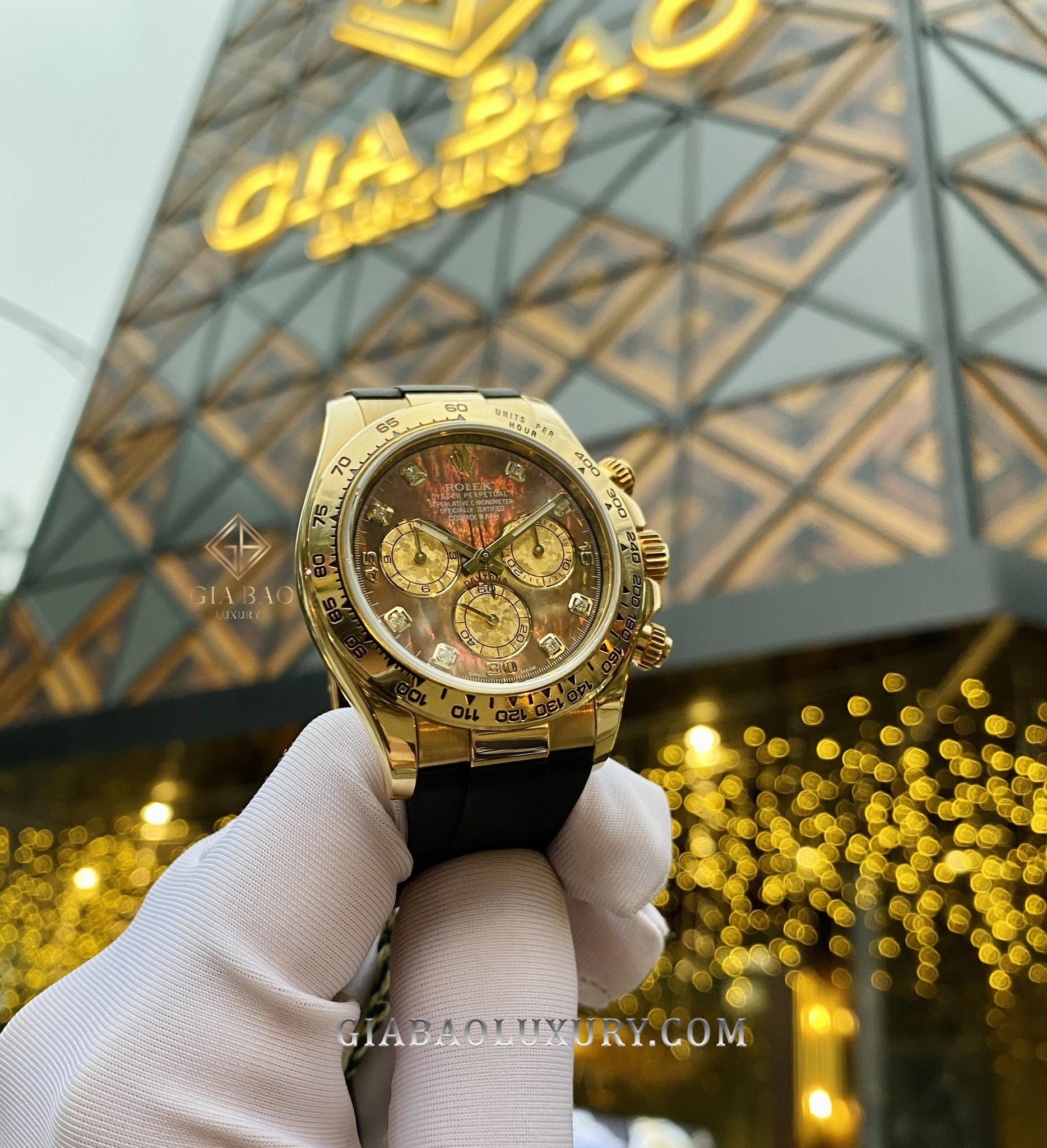 Đồng Hồ Rolex Cosmograph Daytona 116518 Mặt Số Xà Cừ