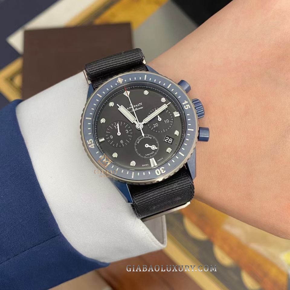 Đồng hồ Blancpain Fifty Fathoms Bathyscaphe Chronographe Flyback Ocean Commitment 5200-0310-NAG A