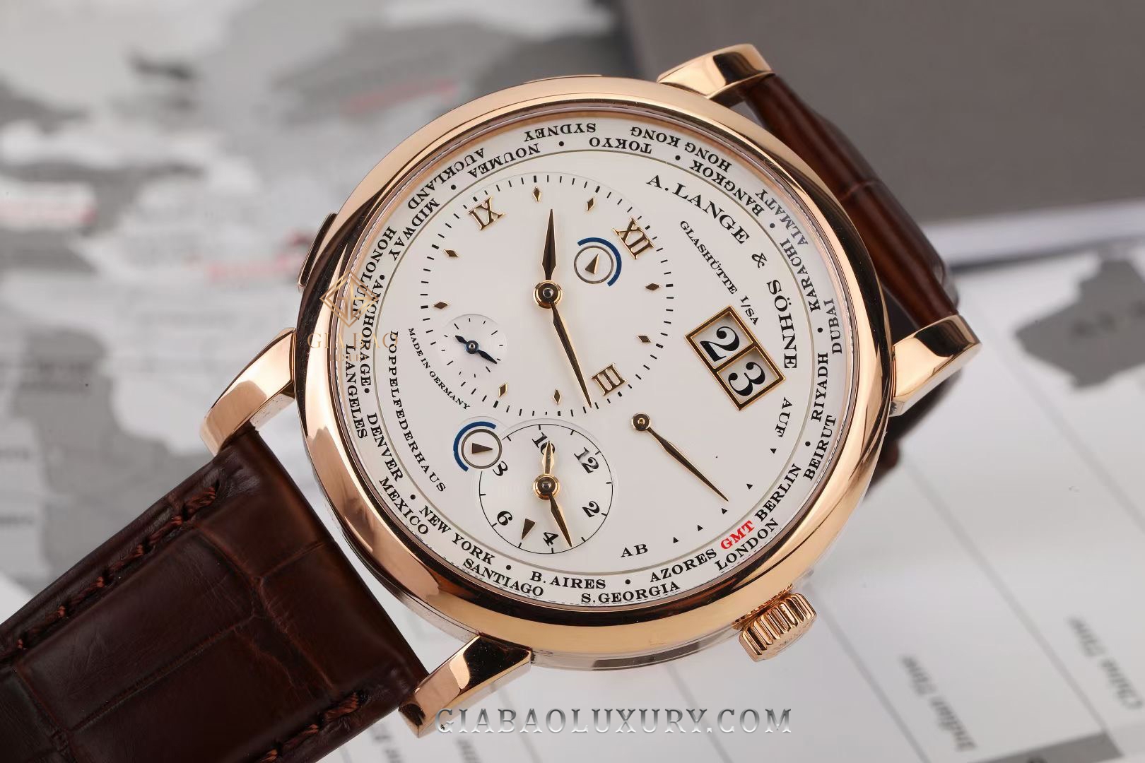 Đồng Hồ A. Lange & Sohne Lange 1 Time Zone 41.9mm 116.032