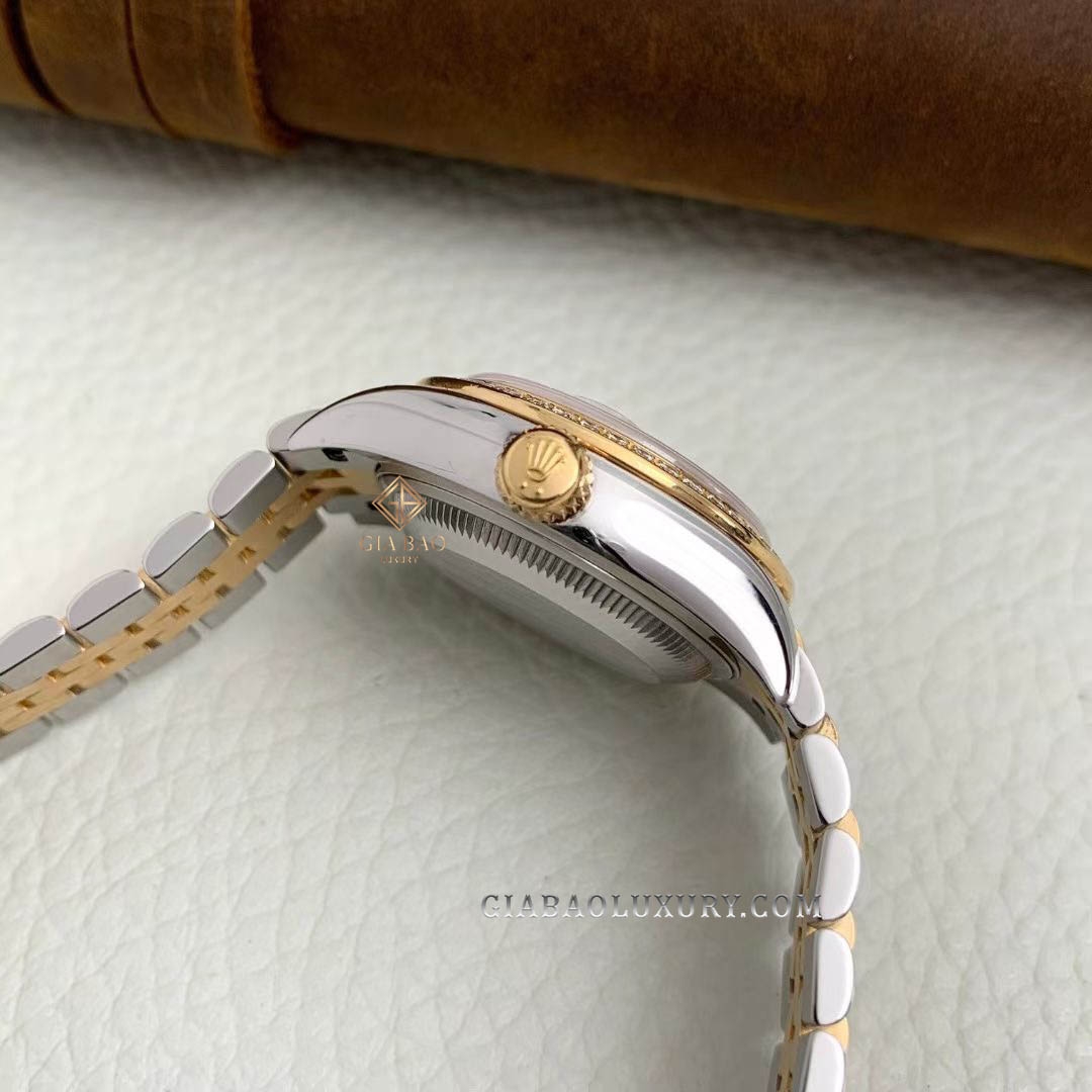Đồng Hồ Rolex Lady-Datejust 28 279383RBR Mặt Số Vỏ Trai Trắng