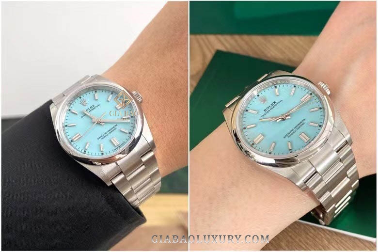 Đồng Hồ Rolex Oyster Perpetual 36 126000 Mặt Số Ice Blue