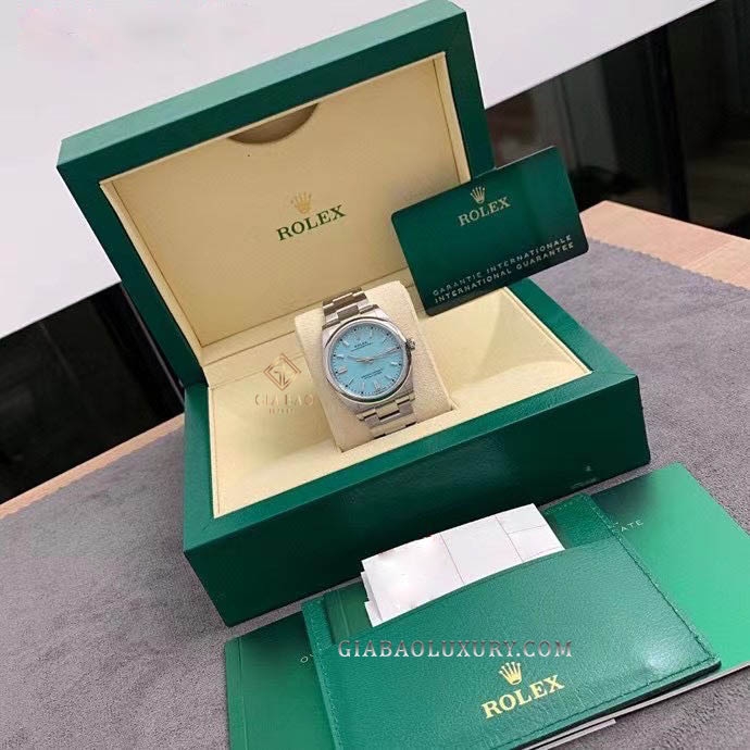 Đồng Hồ Rolex Oyster Perpetual 36 126000 Mặt Số Ice Blue