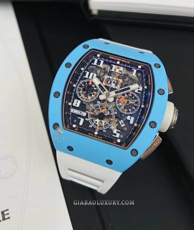 Đồng Hồ Richard Mille RM011 Ti-ATZ-B Ceramic Xanh