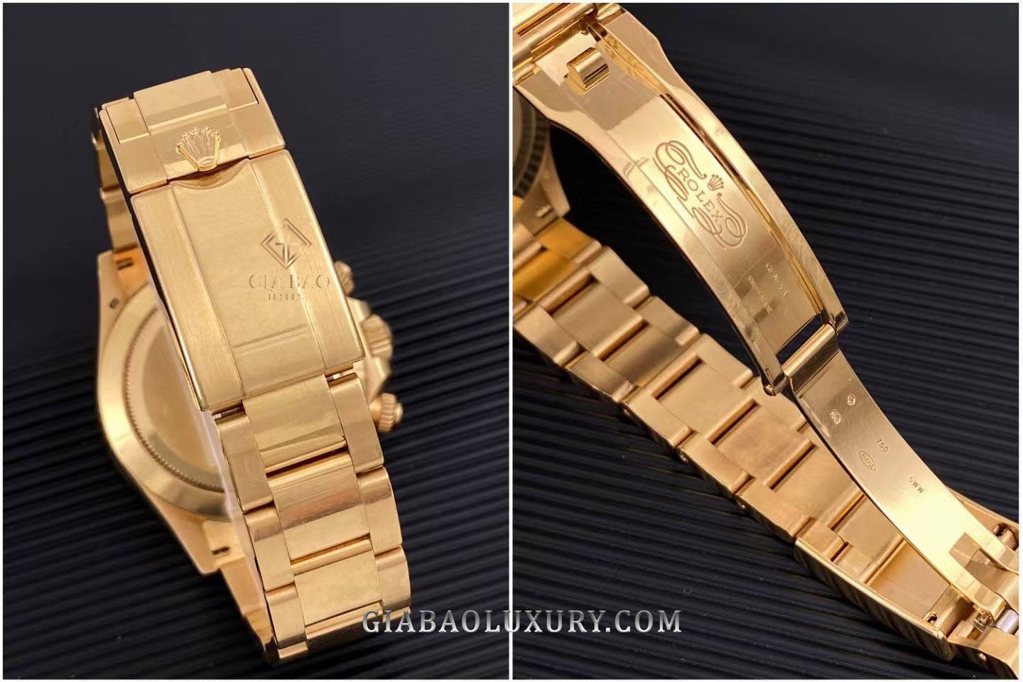 Đồng Hồ Rolex Cosmograph Daytona 116508 Mặt Số Vàng Champagne Cọc Số Kim Cương