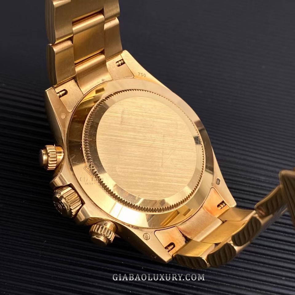 Đồng Hồ Rolex Cosmograph Daytona 116508 Mặt Số Vàng Champagne Cọc Số Kim Cương