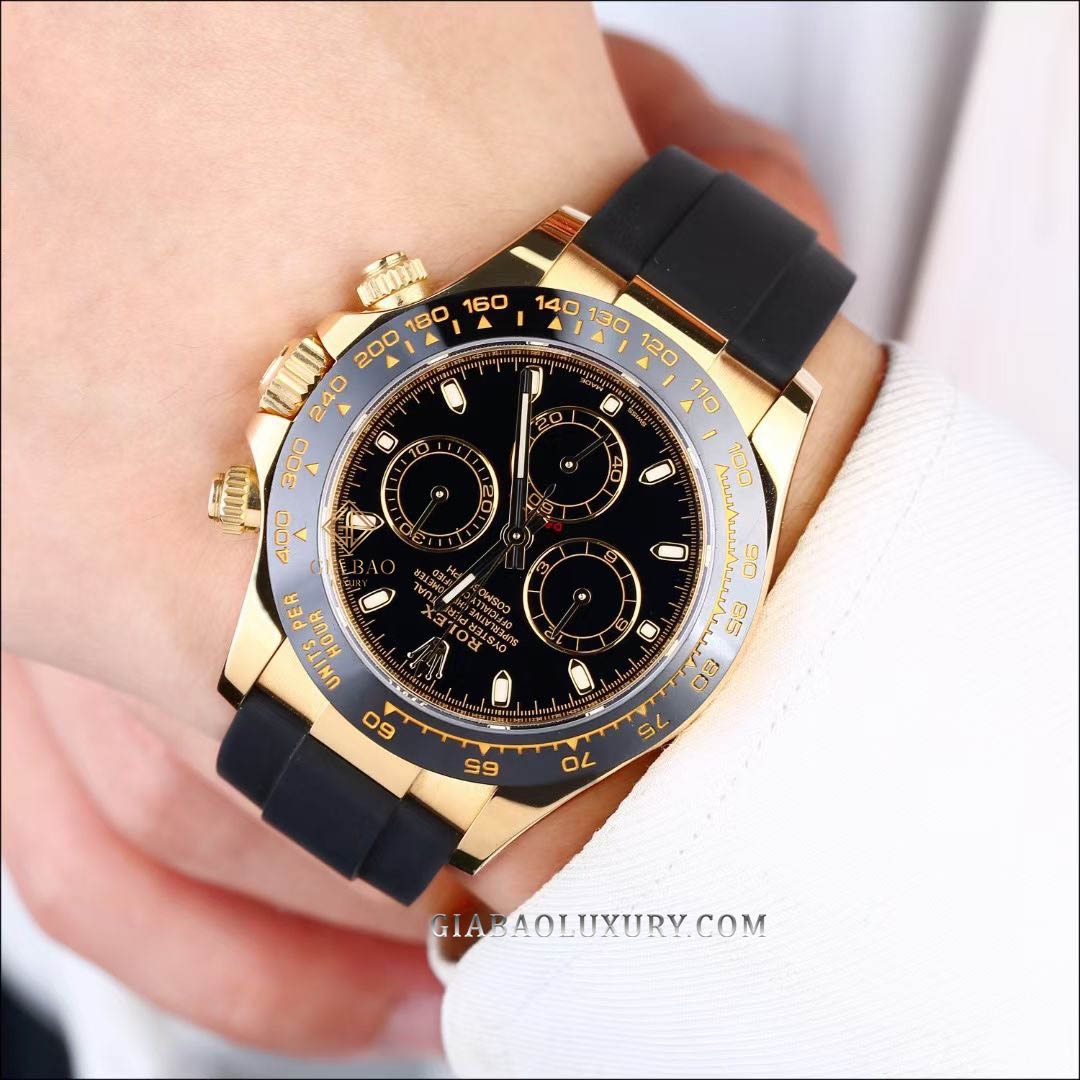 Đồng Hồ Rolex Cosmograph Daytona 116518LN Mặt Số Đen