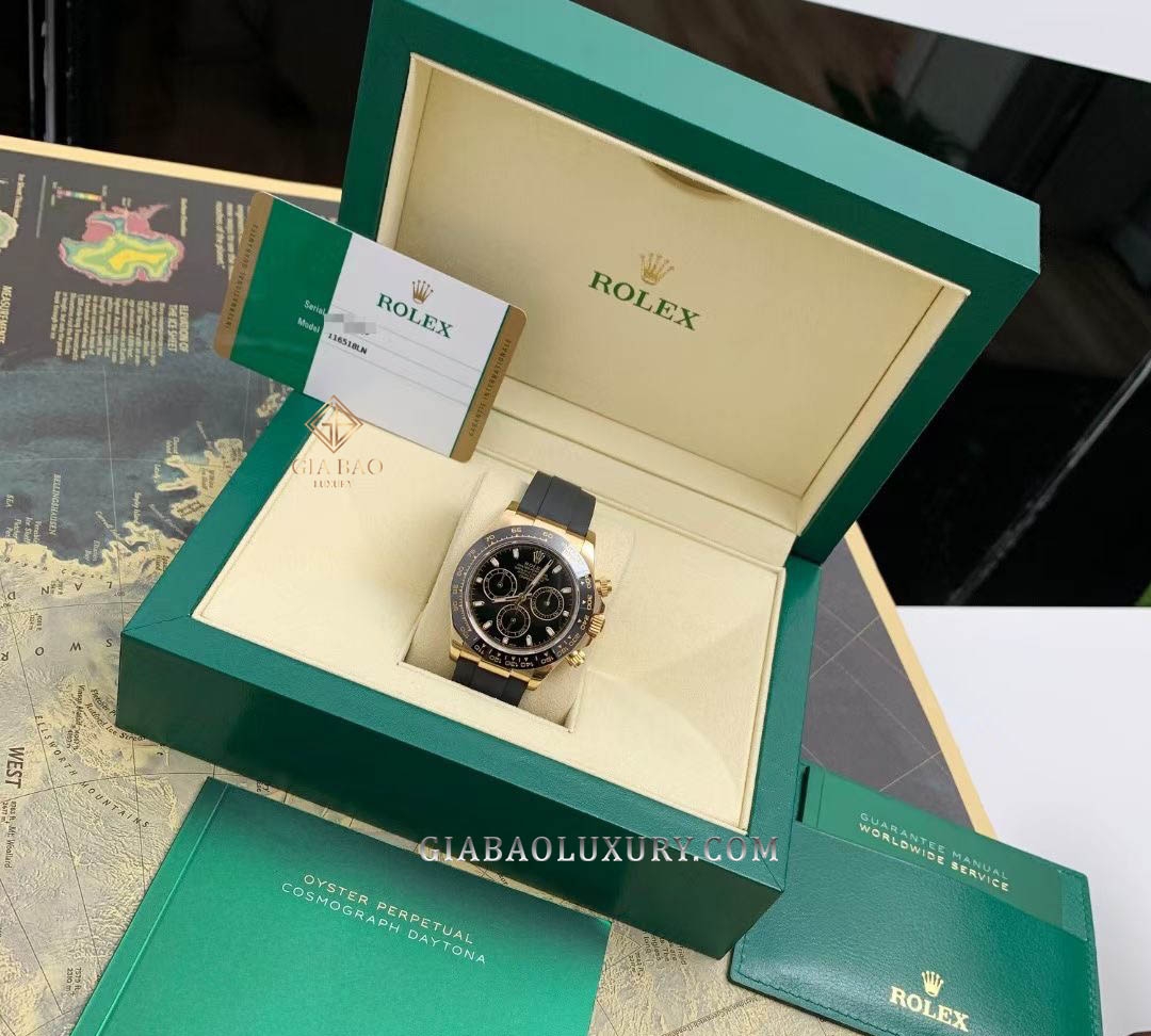 Đồng Hồ Rolex Cosmograph Daytona 116518LN Mặt Số Đen