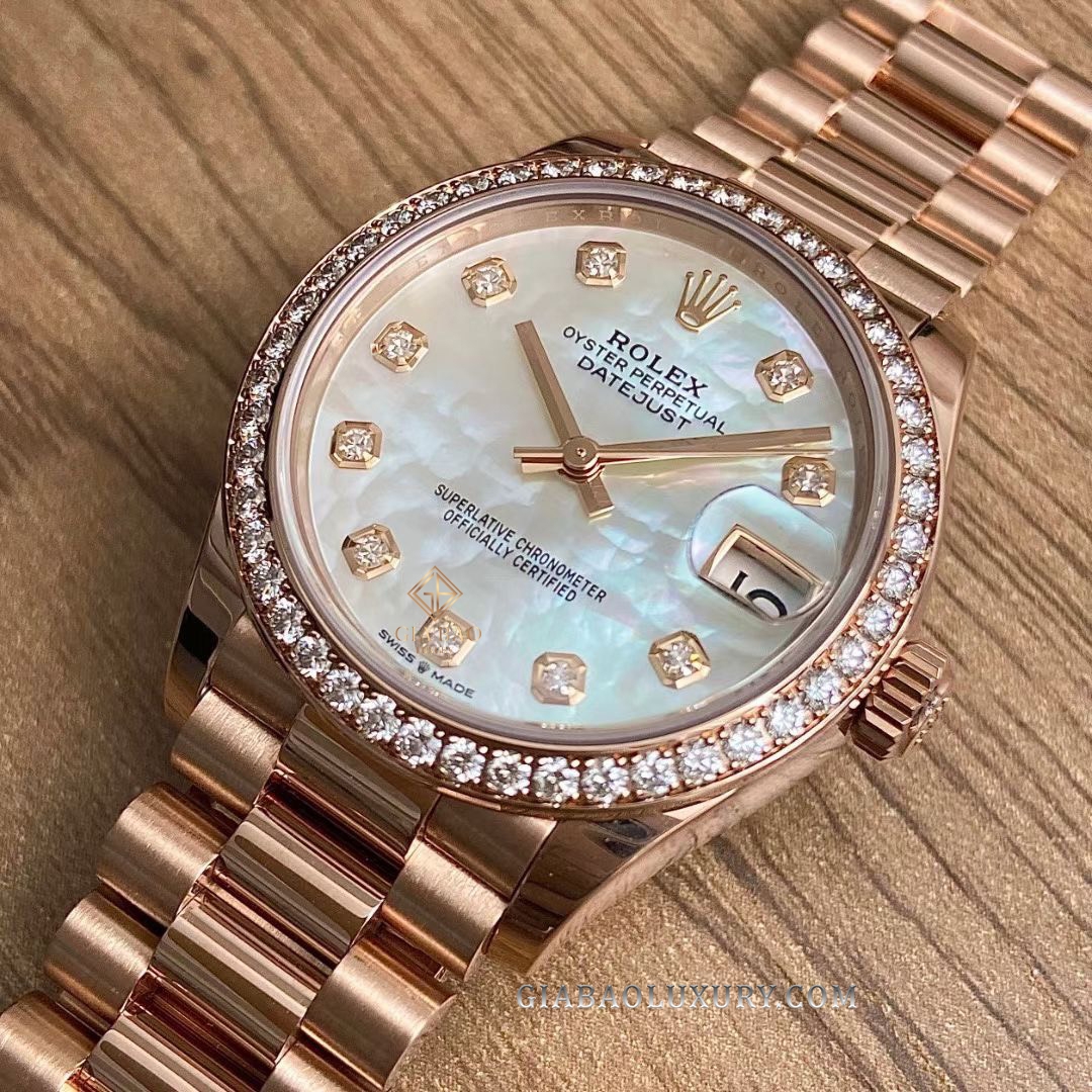 Đồng hồ Rolex Lady-Datejust 278285RBR Mặt Khảm Trai
