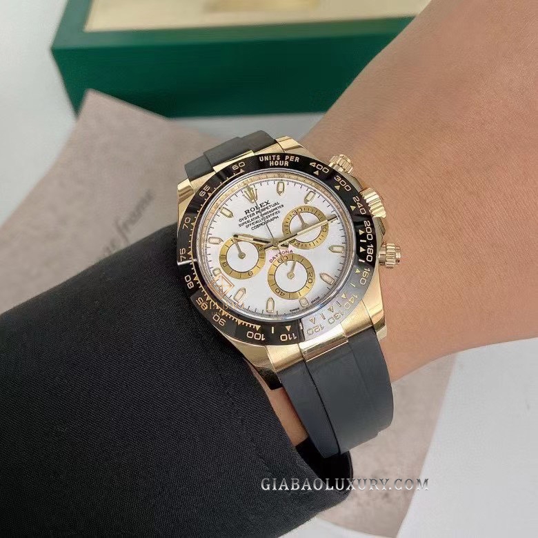 Đồng Hồ Rolex Cosmograph Daytona 116518LN Mặt Số Trắng