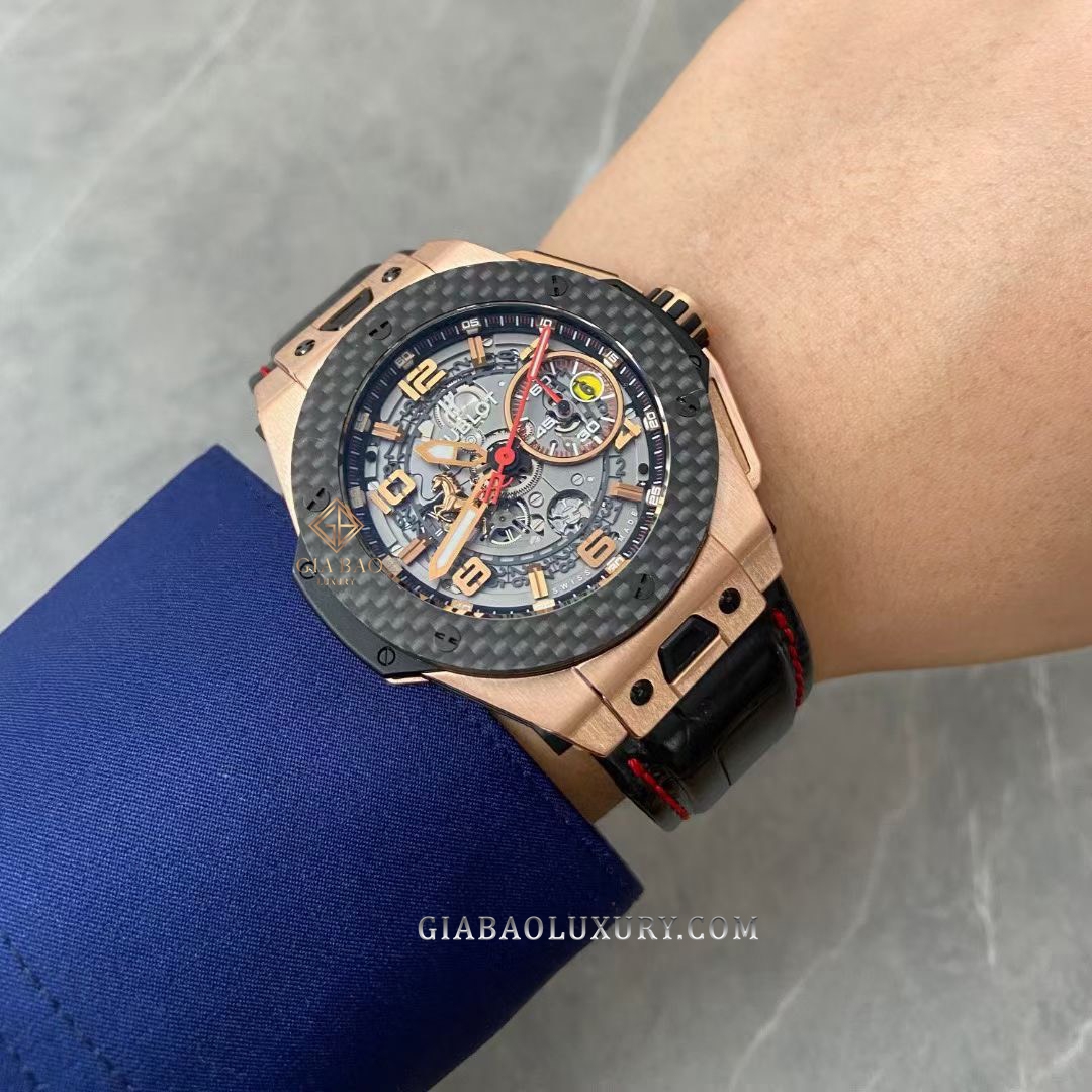 Đồng Hồ Hublot Big Bang Ferrari King Gold Carbon 45mm 401.OQ.0123.VR